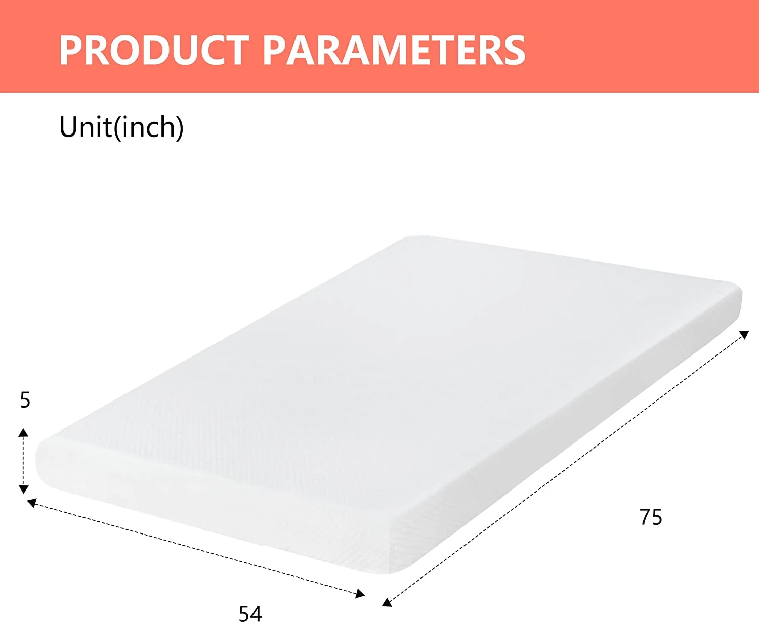 YILAN 5 Inch Gel Memory Foam Mattress Medium-Firm Mattress for Pressure Relief & Cooler Sleep Mattress for Kid Adults CertiPUR-US Certified Mattress in a Box, Full