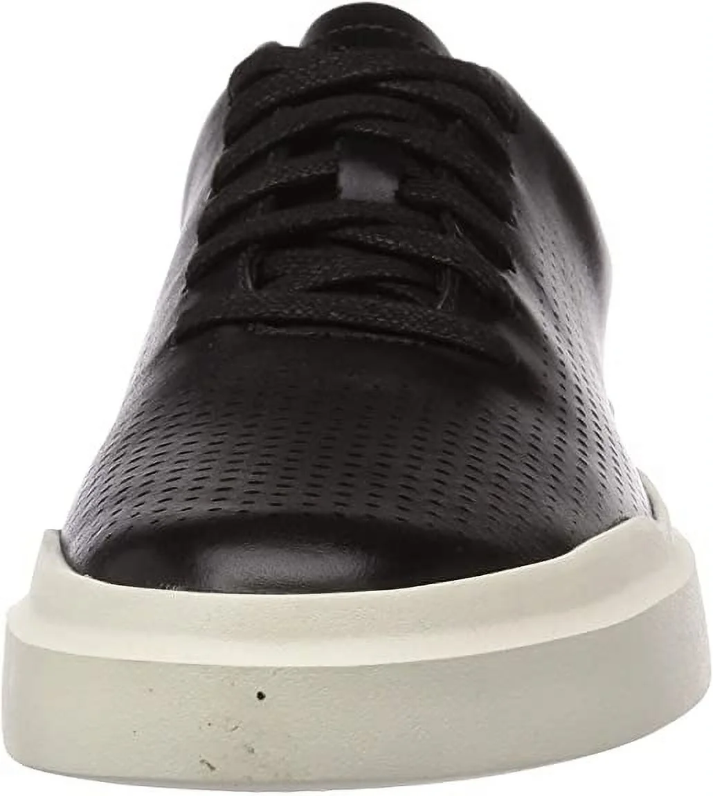 Cole Haan Grandpro Rally Laser Cut Black Leather Lace Up Sneaker-Wide