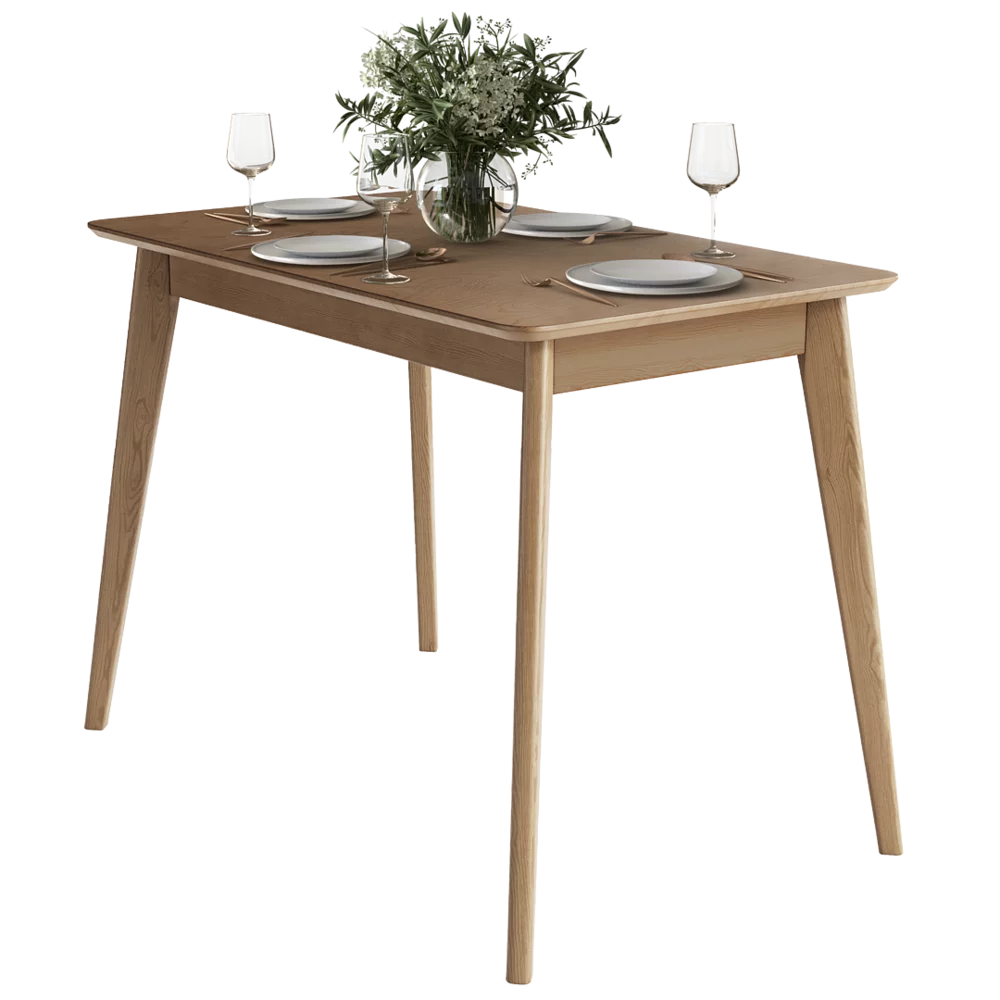 DAIVA CASA Pegasus 40x24 inch, Rectangular, Wooden Dining Table