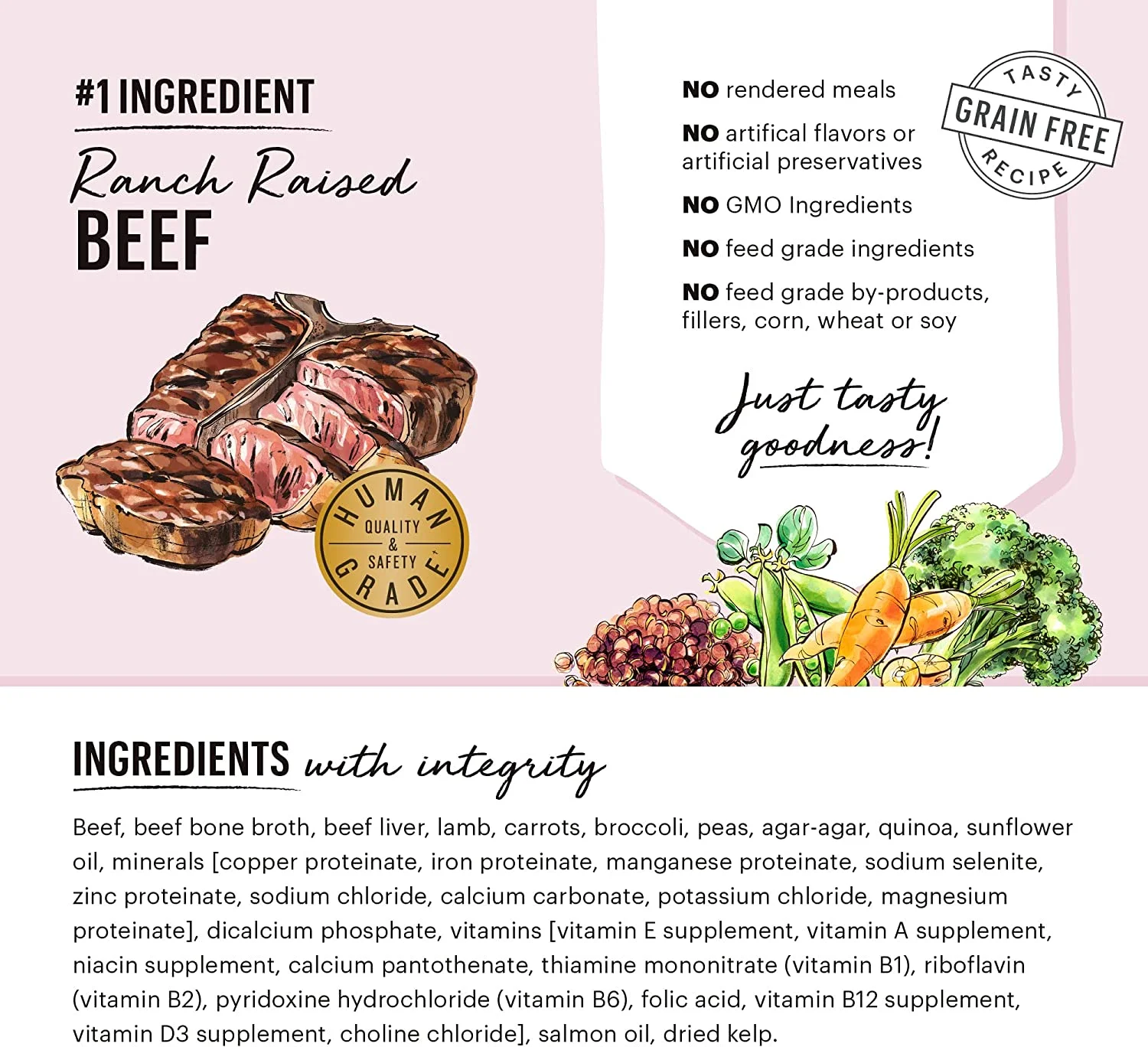 The Honest Kitchen Butcher Block Pate Wet Dog Food - Beef, Lamb & Spring Veggies (Pack of 6)