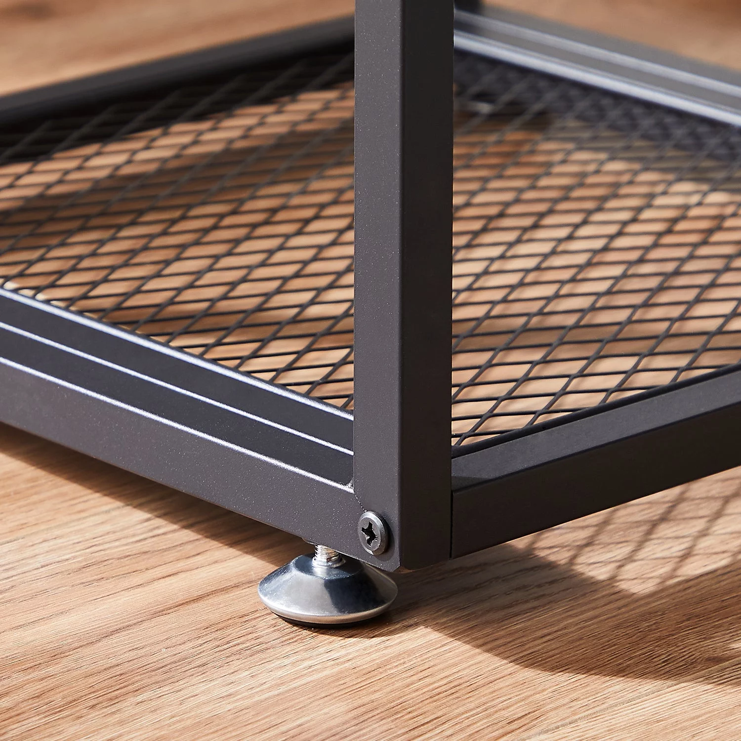 VECELO 3-Piece Occasional Coffee Table Sets for Living Room,  Industrial Coffee Table with Shelf and X Design + 2 Black End Tables with Drawer and Open Shelf