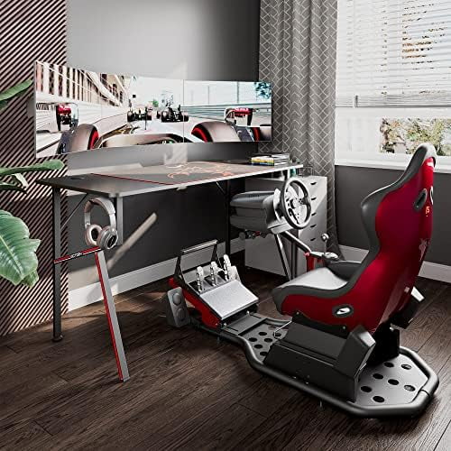 JDZHAPPYLIFE EE  ERGONOMIC Gaming Desk 47 Inch  Small Gaming Computer Desk Table for Small Space Gamer Desk with Mouse Pad Headset Hook Cup Holder Controller Stand  Black