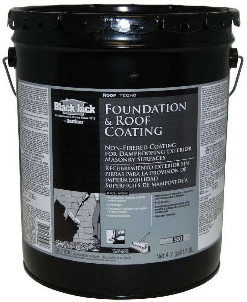 Gardner 6025-9-30 0125-GA Foundation and Roof Coating, Black, Liquid, 5 gal Pail