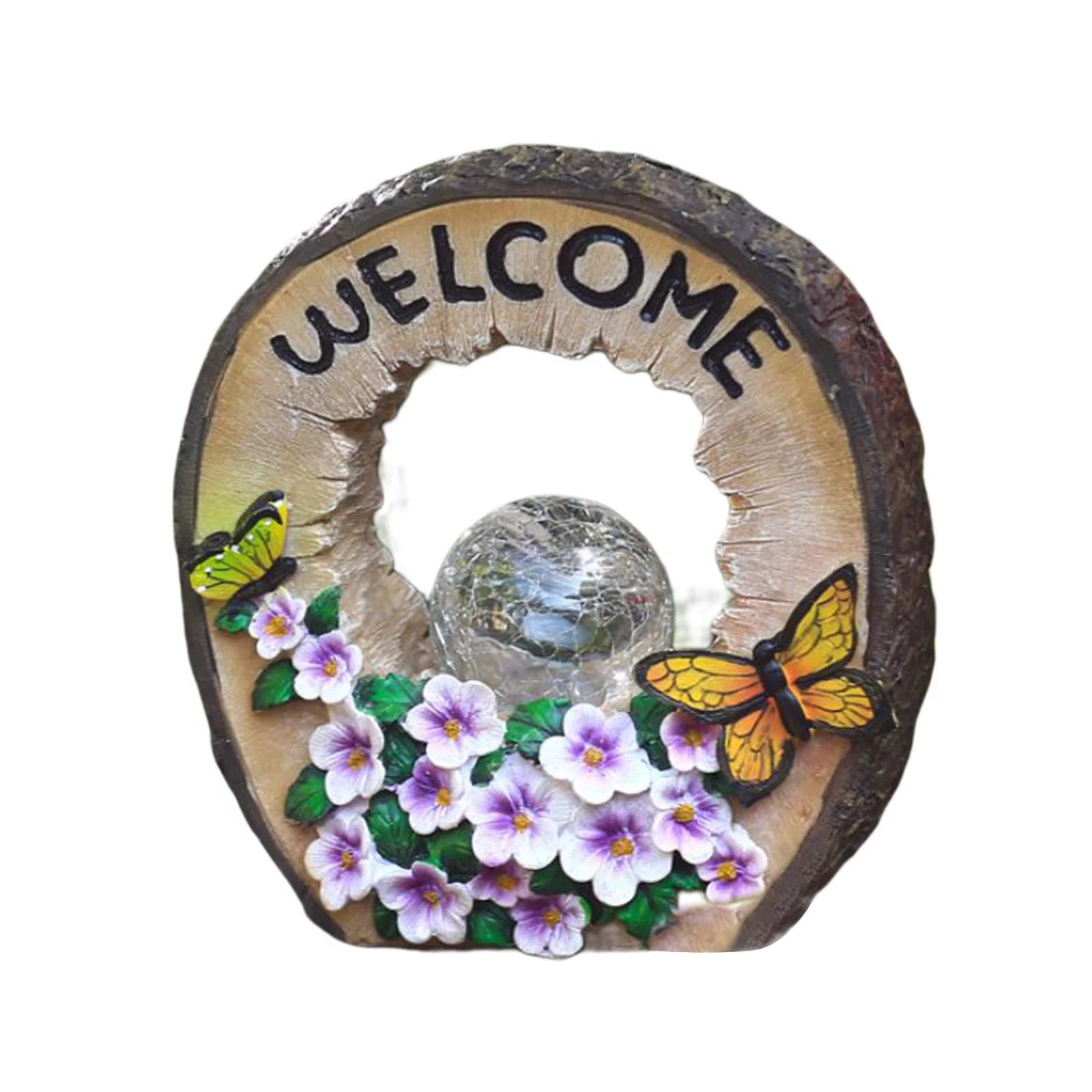 Outdoor Garden Lights, Lawn Night Light Warm Lighting, Fairy Garden Statues sculpture for Outdoor Backyard Walkway Decorations - Butterfly