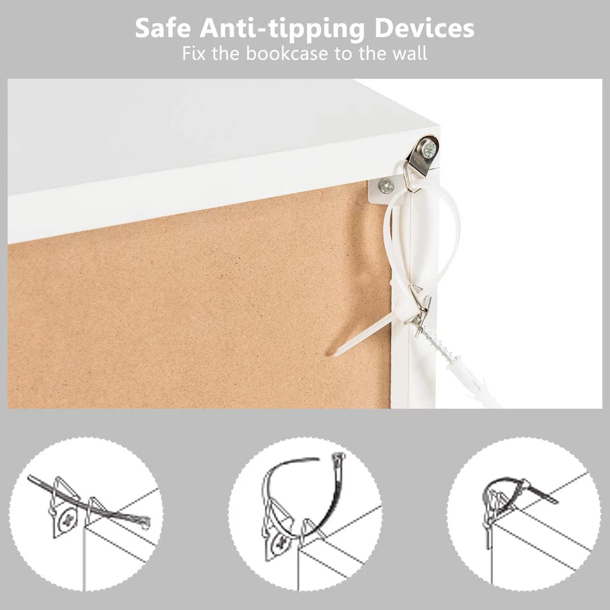 9-Cube Storage Organizer, Storage Cabinet with 4 Open Cubes and 5 Cabinets, Free Standing Wooden Cubby Bookcase, Compartment Units for Home Office, 3-Tier Bookshelf for Books, Toys