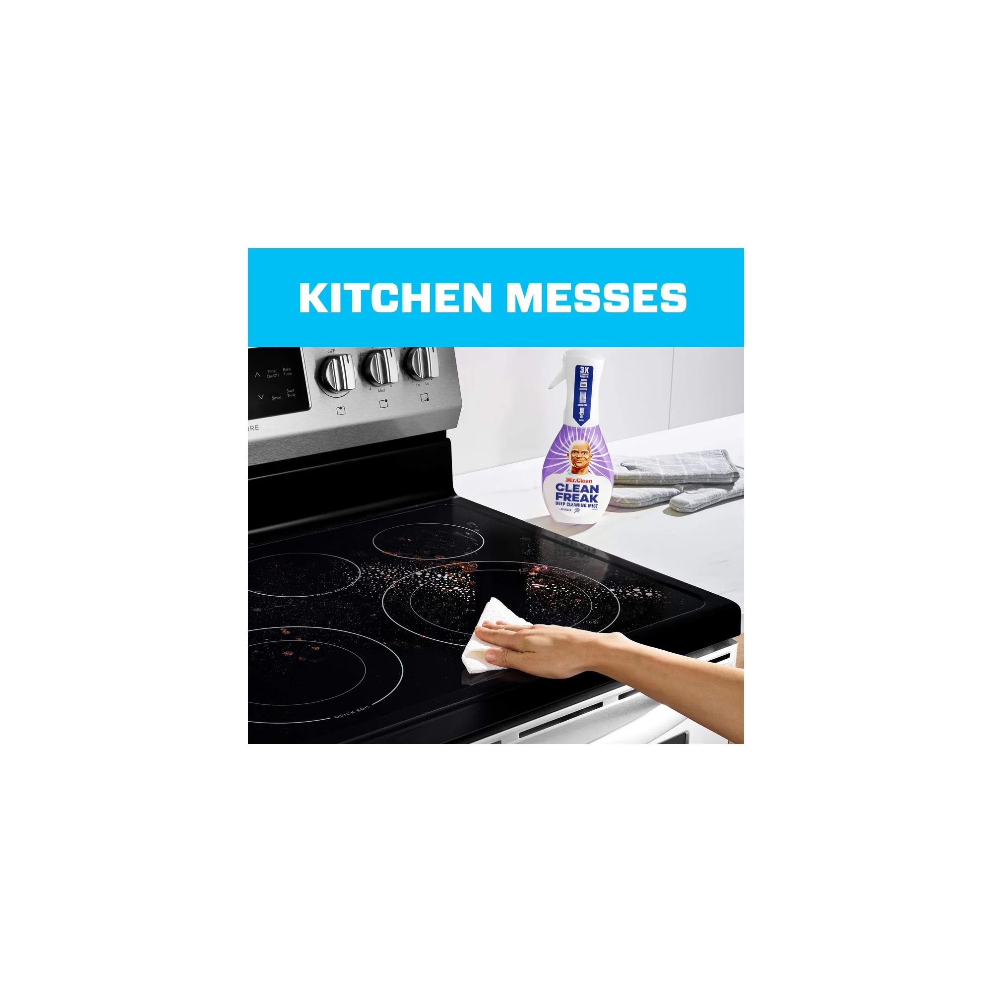 Mr. Clean Clean Freak Deep Cleaning Mist Multi-Surface Spray, Lavender Scent Starter Kit (Pack of 6)