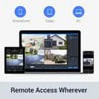 ANNKE WE400 8CH 5MP Wireless NVR Security System with 3MP Super HD WiFi IP Cameras Night Vision Audio Record AI Human Detection IP66 Waterproof for Outdoor/Indoor Surveillance with 0T Hard Drive