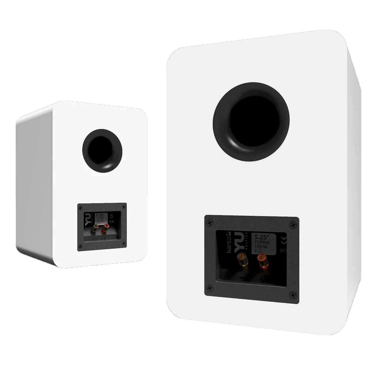 Kanto YUP6 Passive Bookshelf Speakers with 1