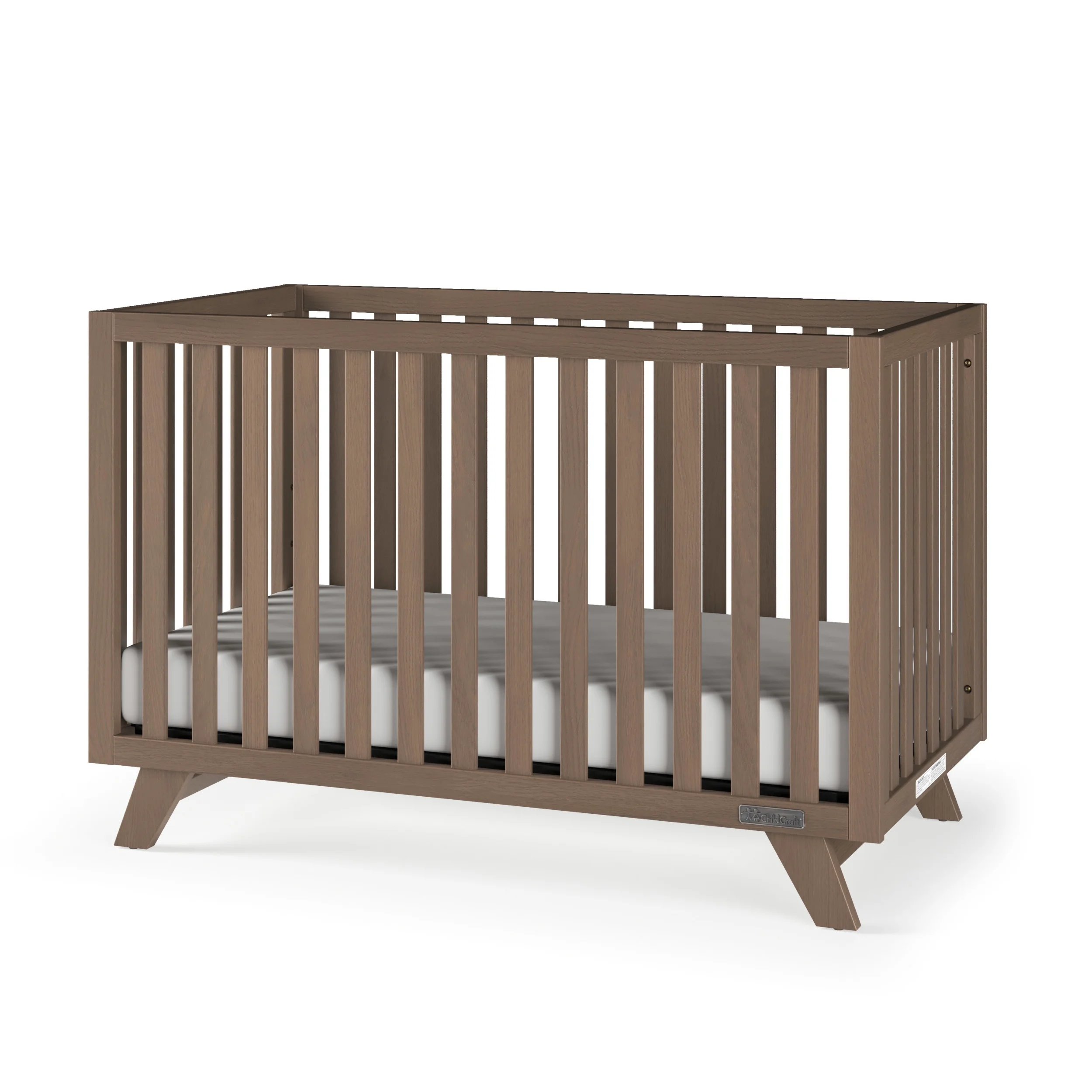 Child Craft SOHO 4-in-1 Convertible Crib, Baby Crib Converts to Day Bed, Toddler Bed and Full Size Bed, 3 Adjustable Mattress Positions, Non-Toxic, Baby Safe Finish (Dusty Heather)