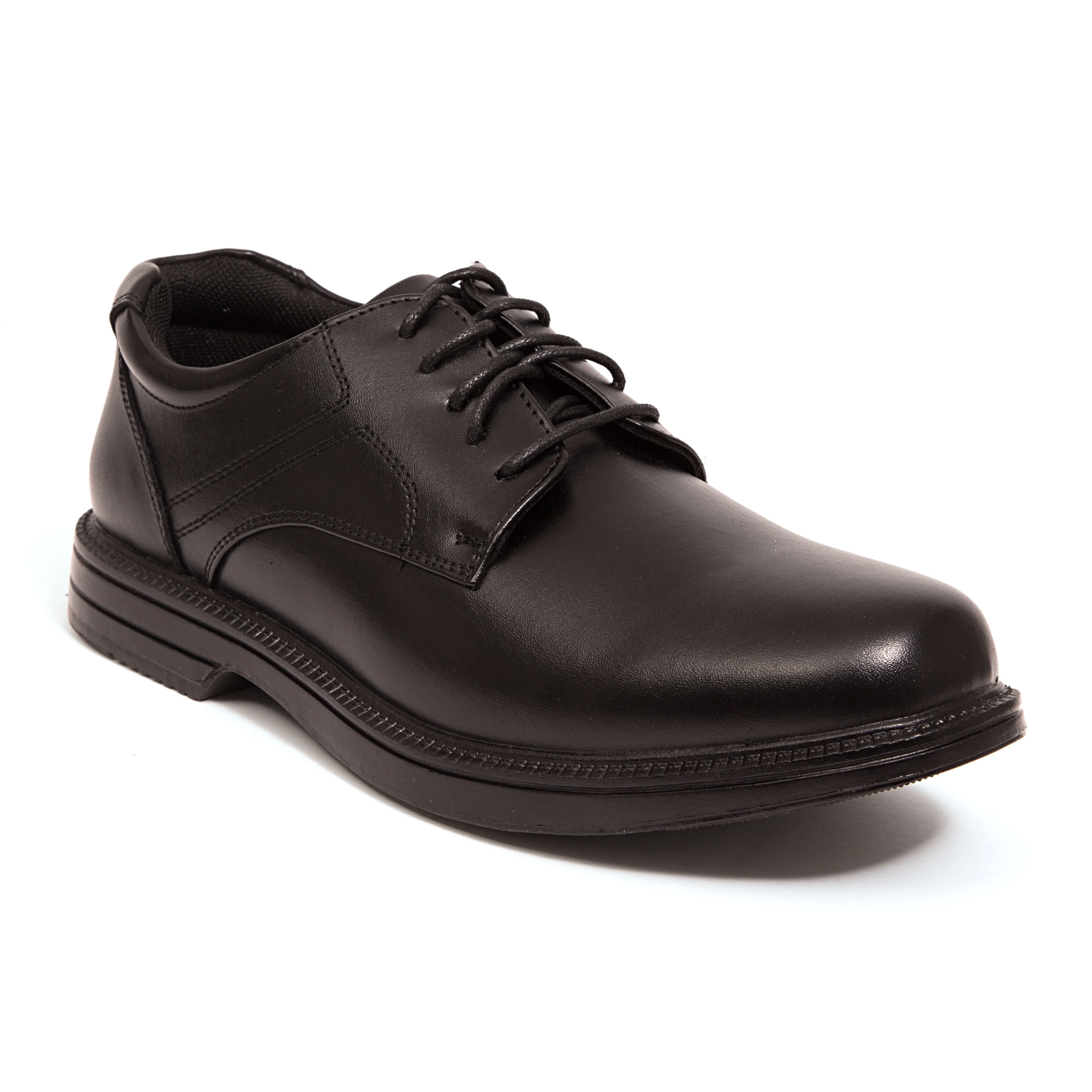 Deer Stags Men's Nu Times Waterproof Slip-Resistant Leather Oxford - Black - 7 Medium