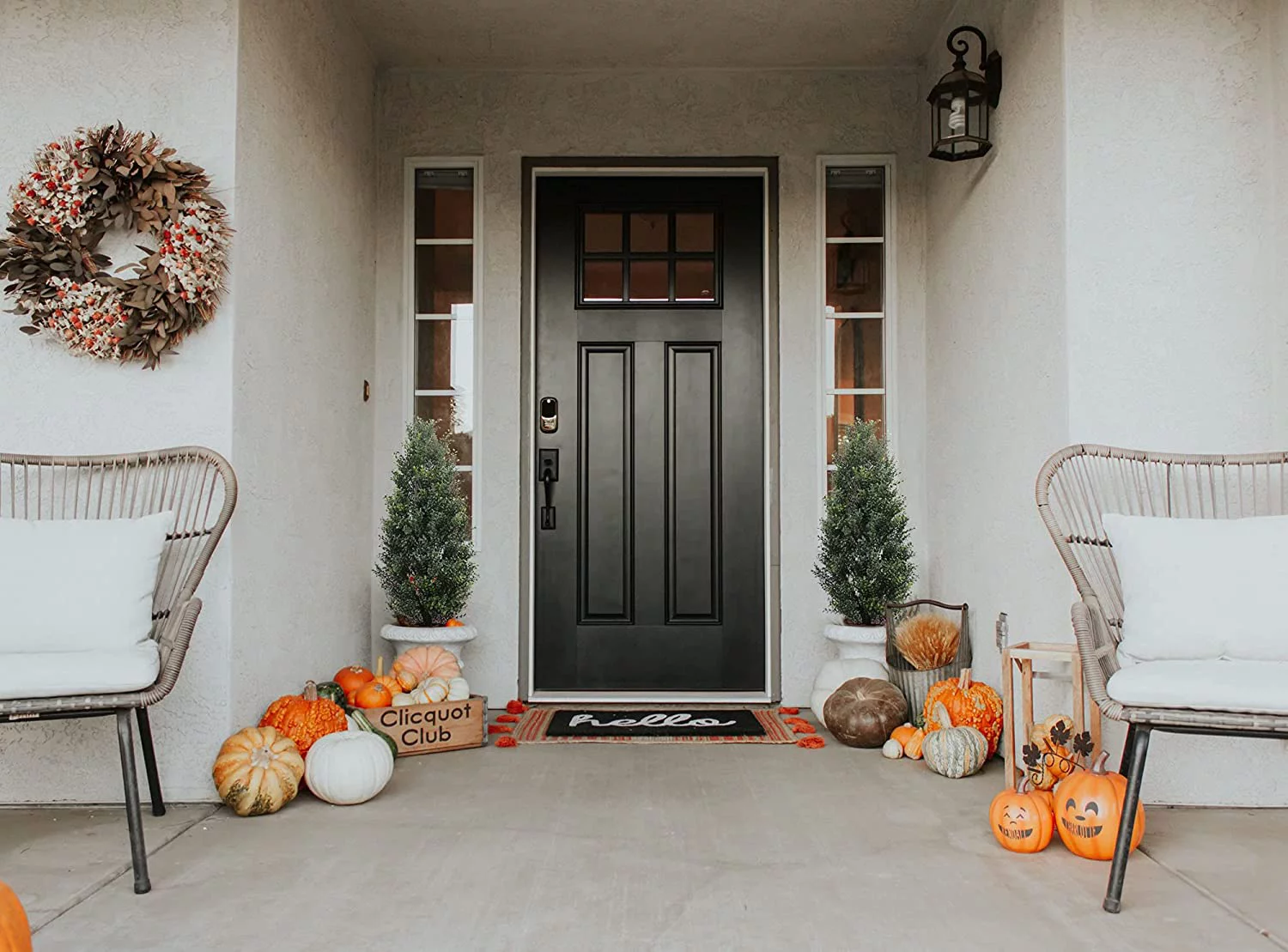 3' Outside Cedar Cypress Artificial Potted Plant 2Pack