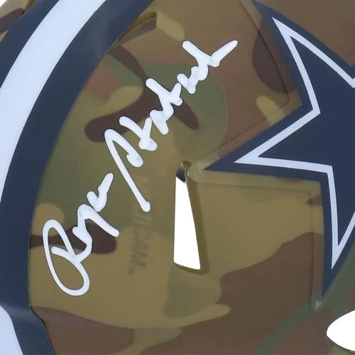 Roger Staubach Dallas Cowboys Autographed Riddell CAMO Alternate Speed Mini Helmet - Fanatics Authentic Certified