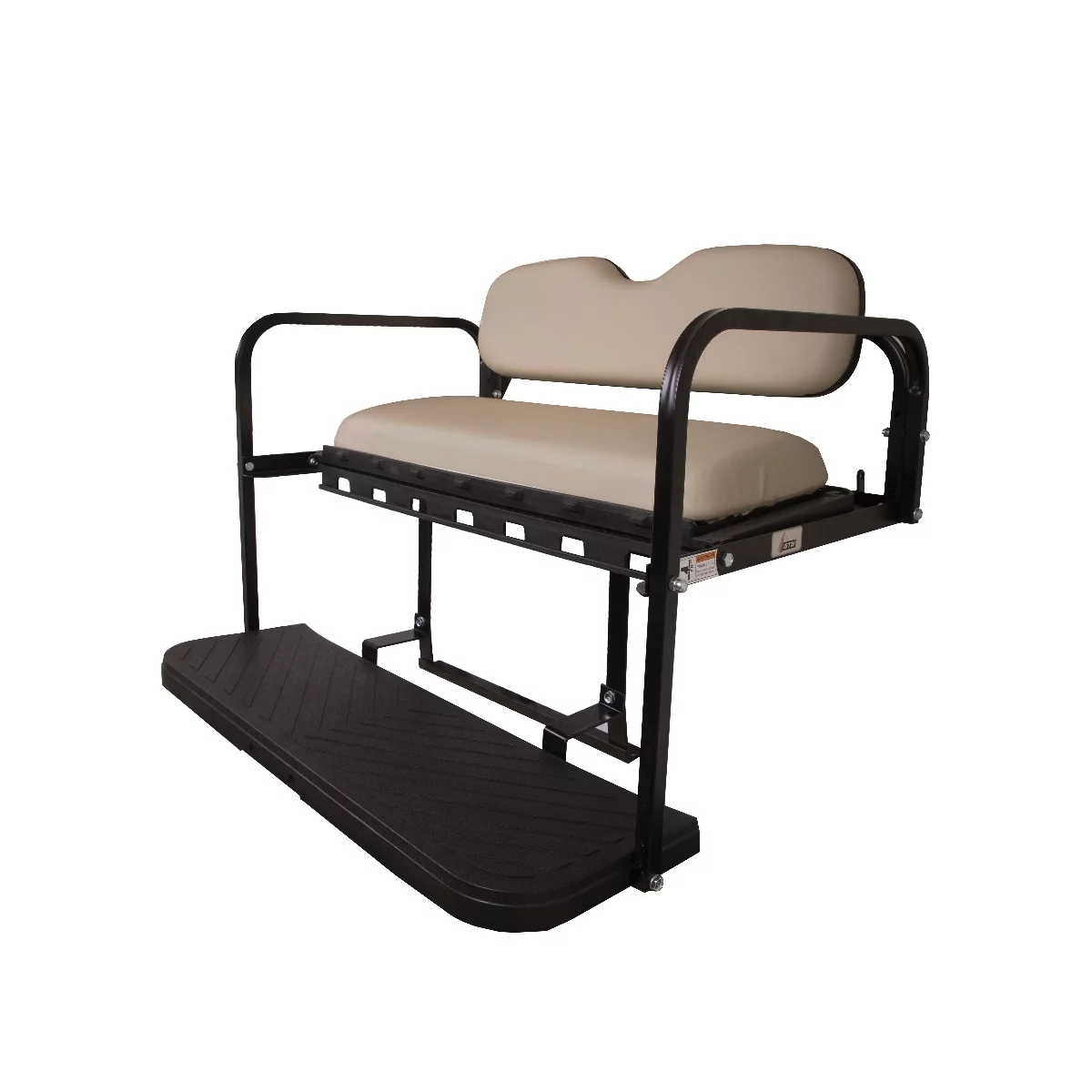 GTW MACH3 Rear Flip Seat for E-Z-GO TXT Golf Cart |Oyster White Cushions |1994.5 - up