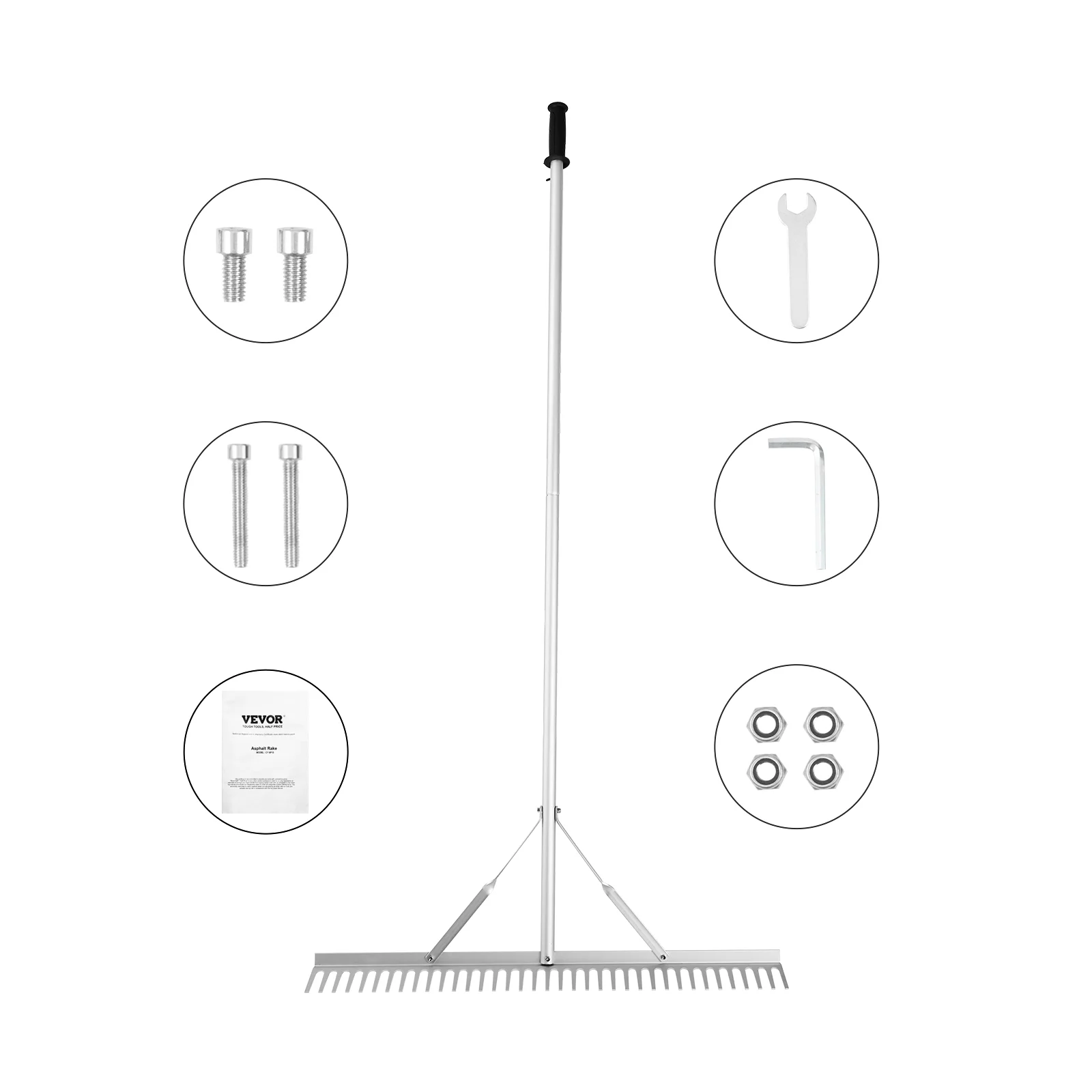 SKYSHALO Landscaping Rake 36