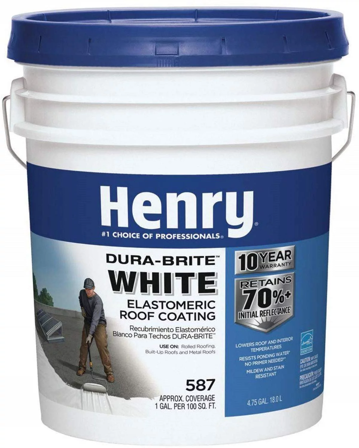 HENRY HE587372 Roof Coating, 5 Gal