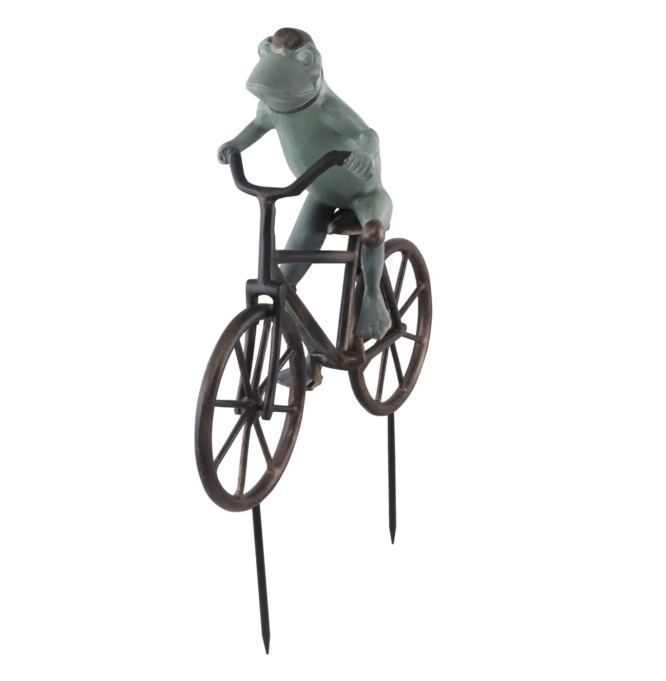 SPI Home 21102 Frog on Bicycle Garden Sculpture