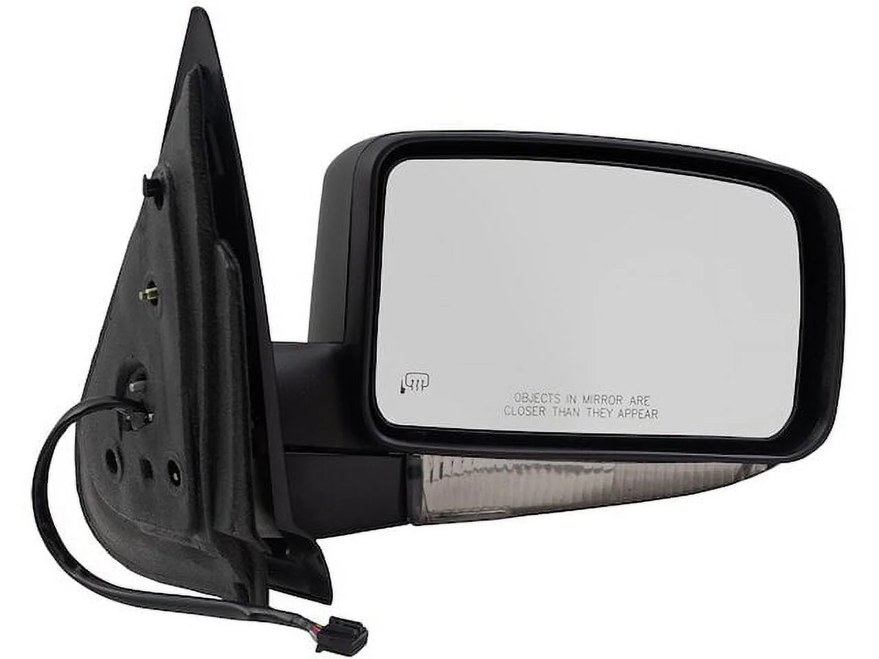 Right Passenger Side Power Mirror - Black - with Heat, Signal, Memory, Puddle Lamp, Power Folding - Compatible with 2003 - 2006 Lincoln Navigator 2004 2005