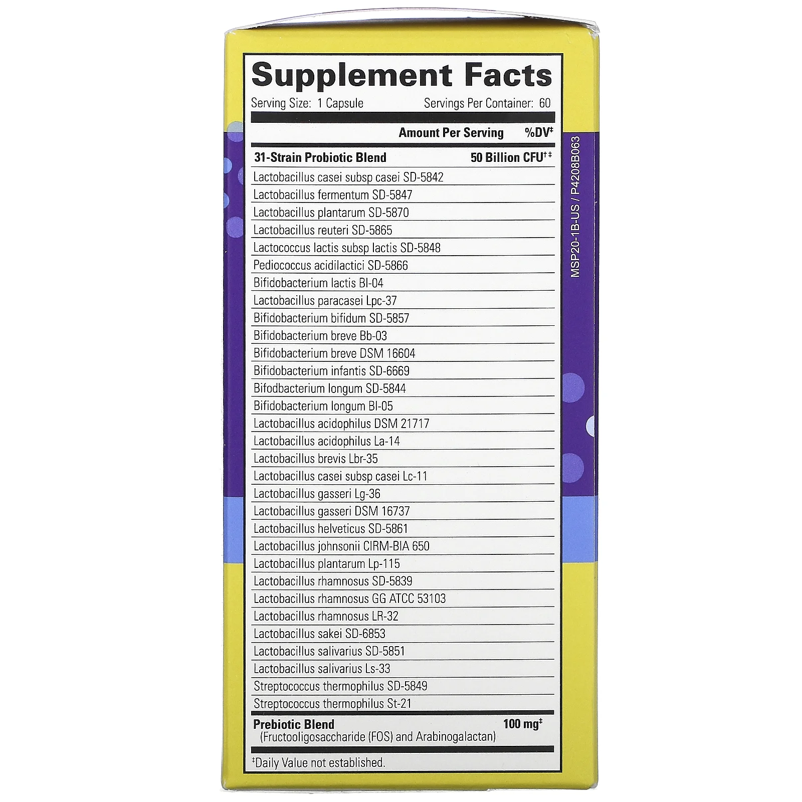 InnovixLabs Multi-Strain Probiotic, 50 Billion, 60 Capsules