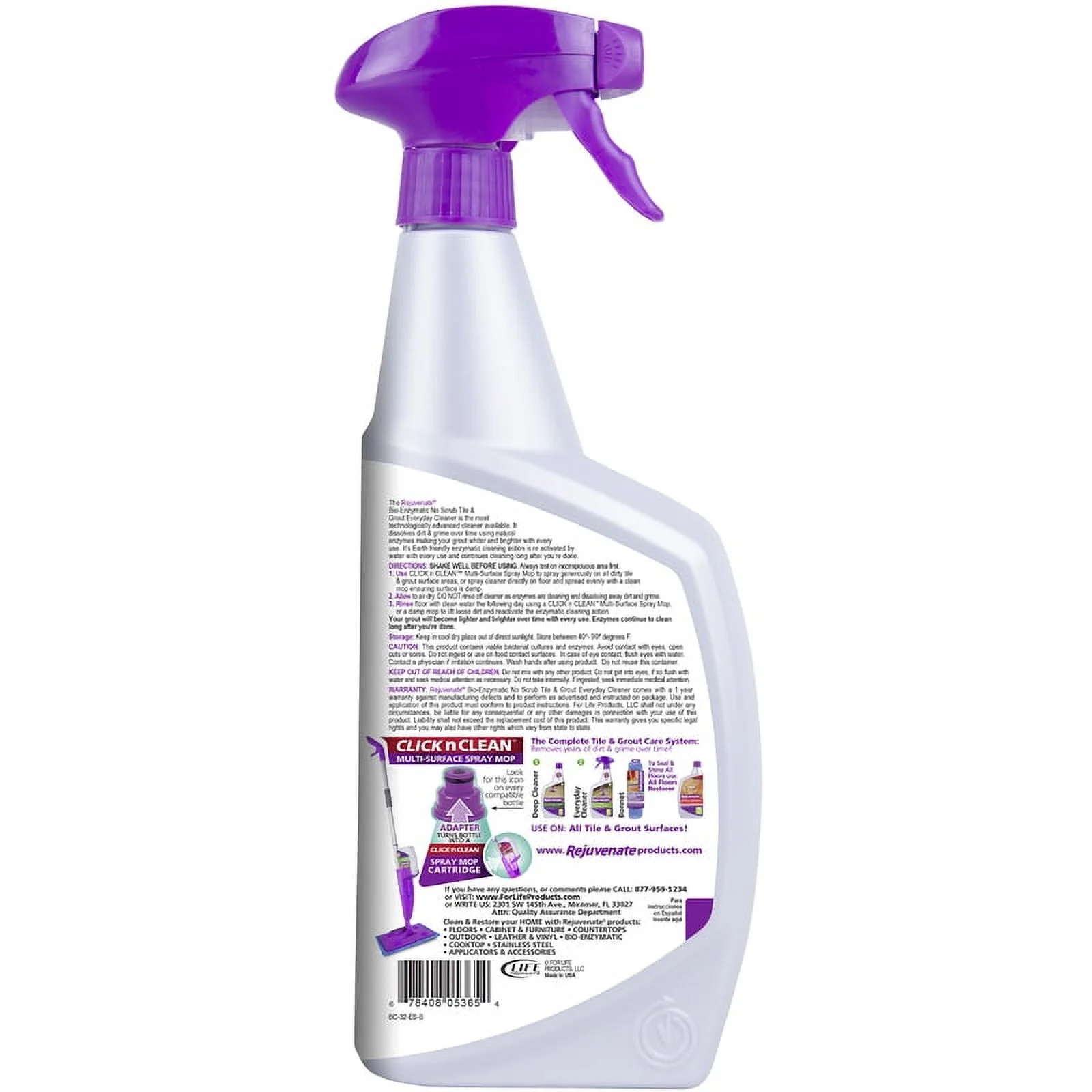 Rejuvenate Grout Cleaner,Unscented,32 oz HG-R65365-1