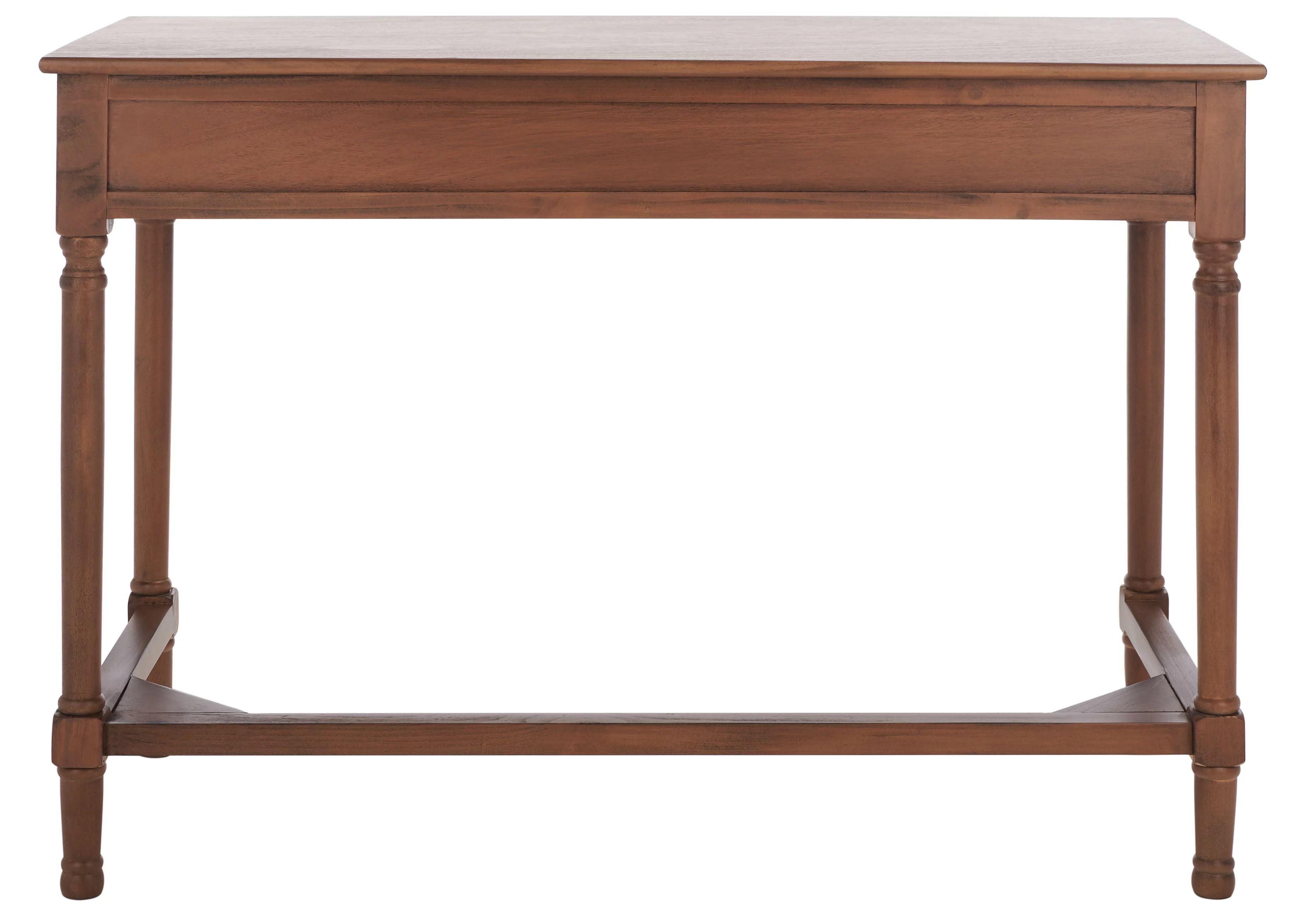 SAFAVIEH Layce Solid Retro 2 Drawer Writing Desk, Brown