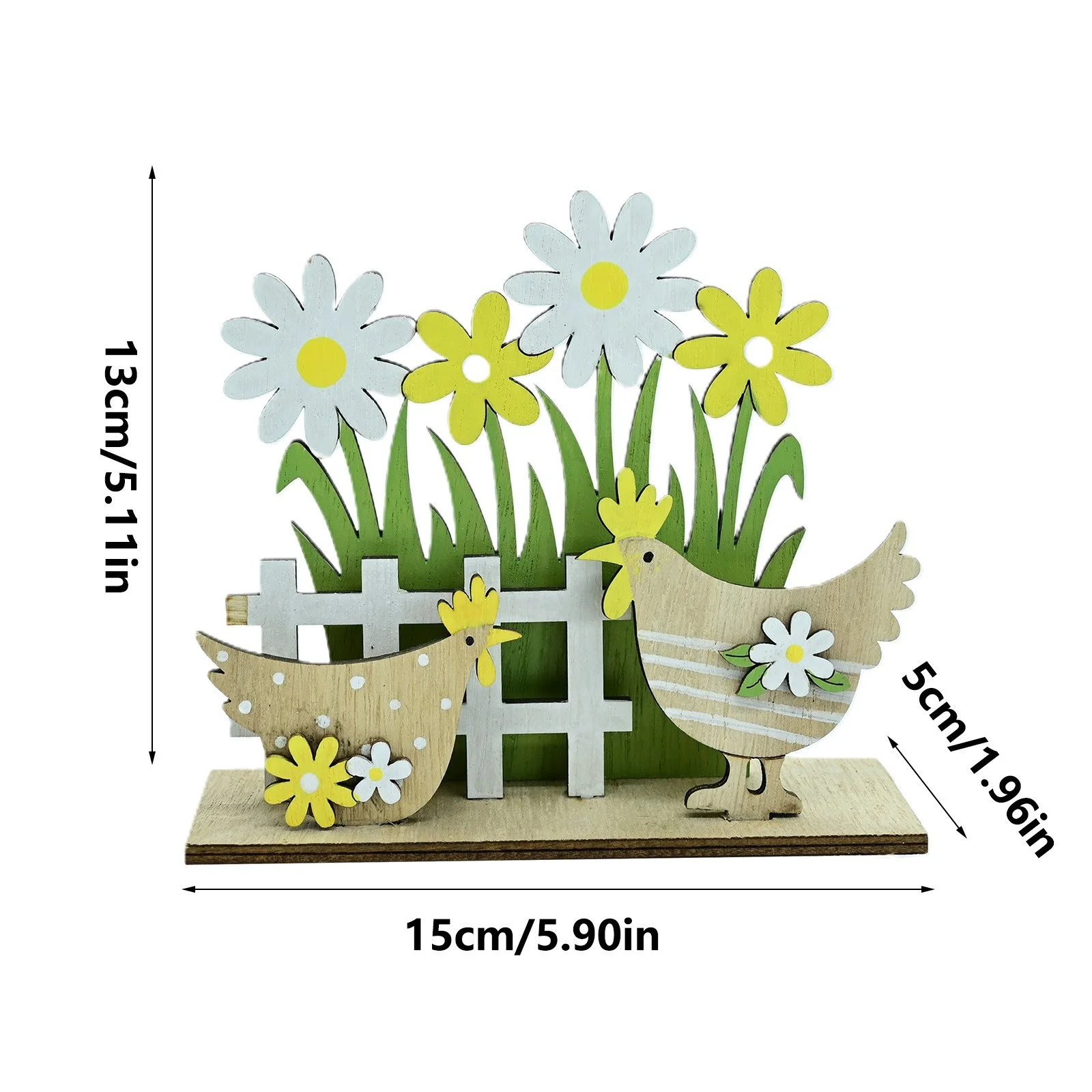 iju7gthy Citronella Candles Outdoor Torches 4th of July Party Festival Wooden Crafts Garden Ornament Rustic Rooster Home Wooden Decoration Ornament Festival Wooden Ornament