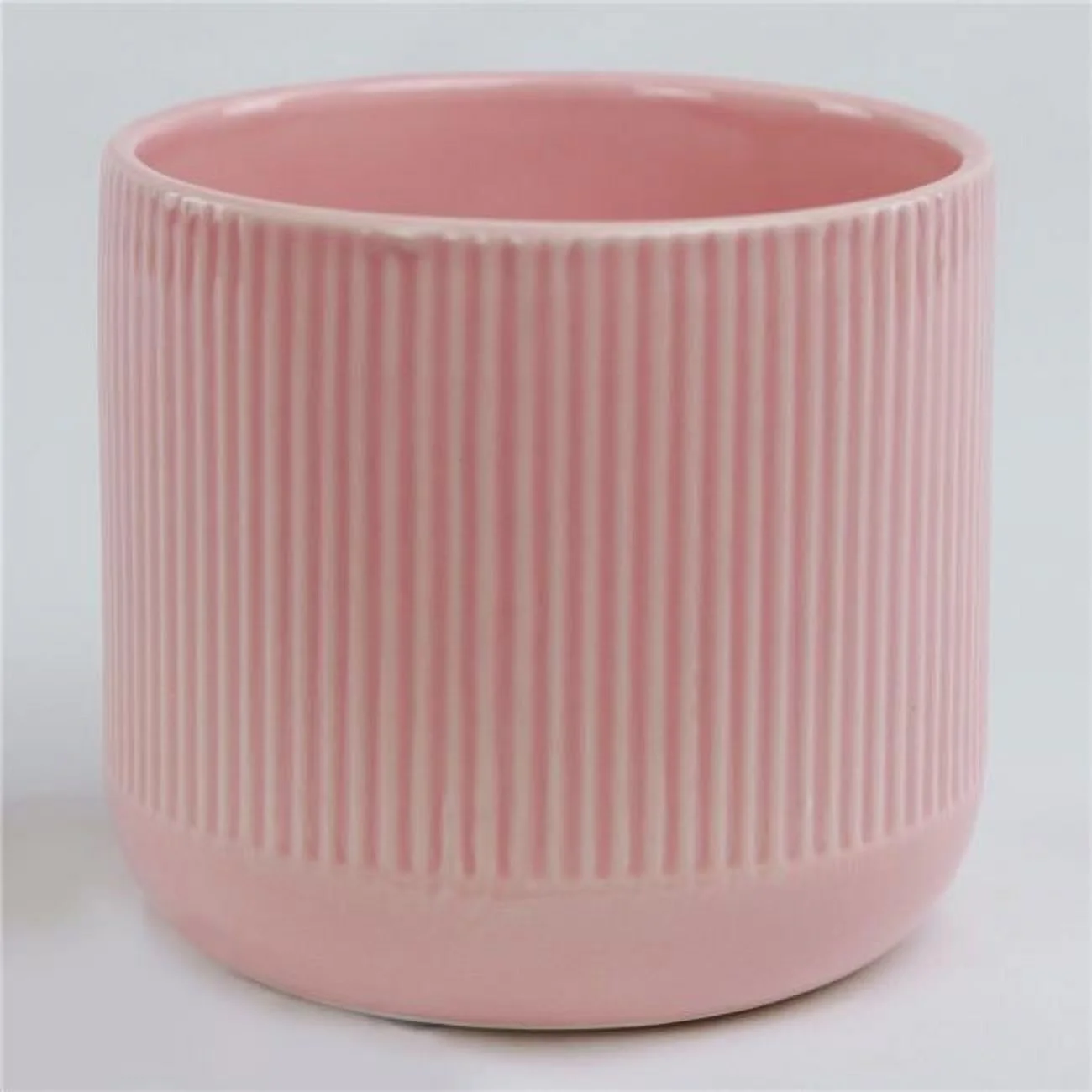 AI-CE10-439-Q02 Pink Striped Planter - Set of 2