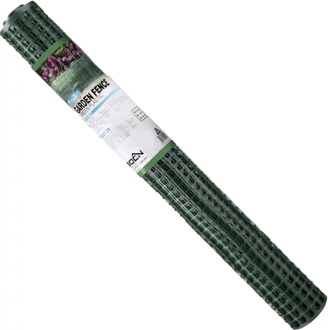 BOEN Garden Fence Temporary Barrier Outdoor Fence for Dog, Rabbit or Deer, Garden Netting Plastic Mesh Plant Protection (4' x 50', Green)