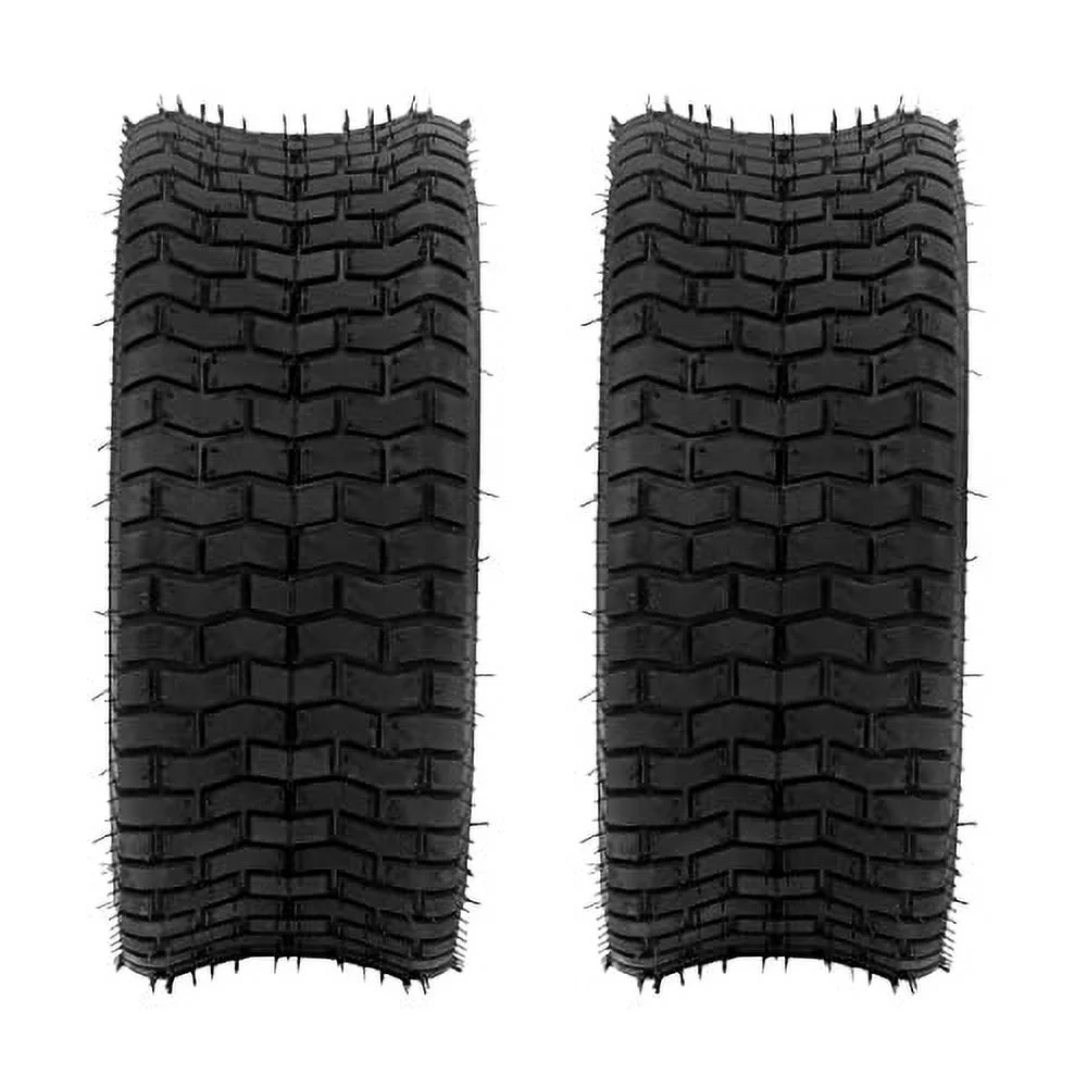 AutoForever Pack of 2 16X6.50-8 Turf Tires 4 Ply Tubeless Compatible with Garden Tractor Lawn Mower 16x6.5x8