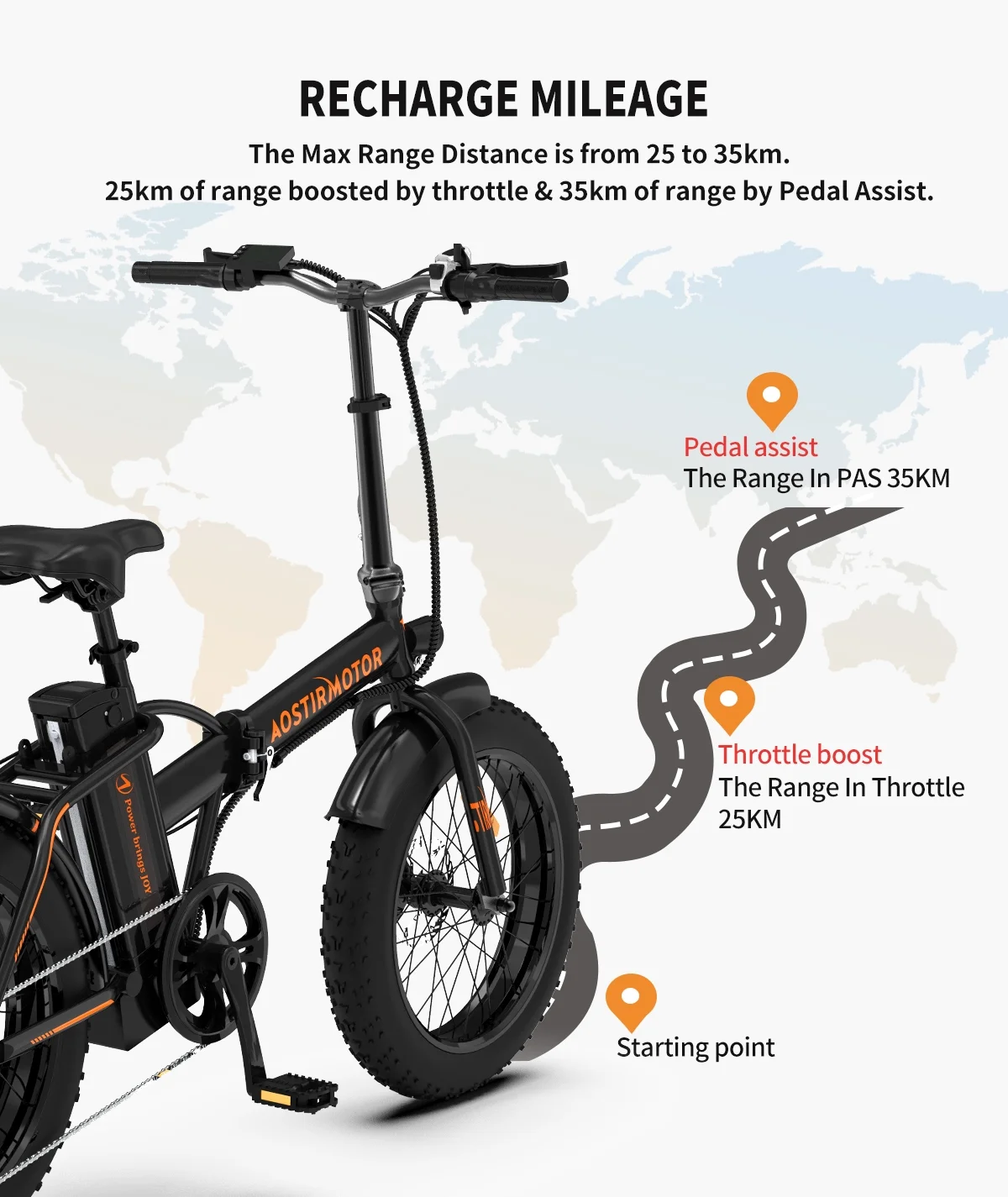 DFITO A20 Folding Electric Bike Ebike Bicycle 500W Motor 20