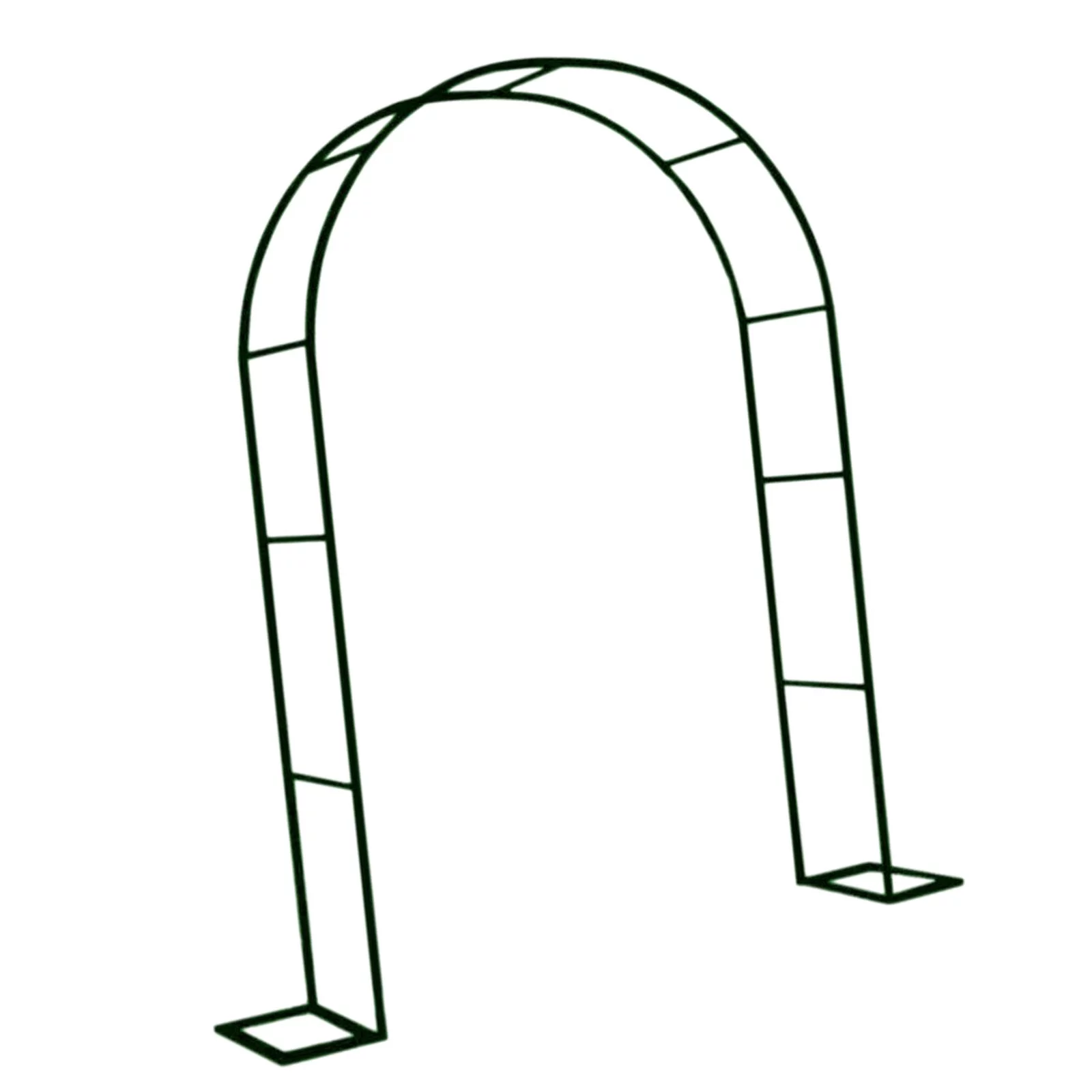 Garden Arch Garden Archway Climbing Vine Stand Outdoor Tubular Arbor Pergola Wedding Arch Garden Arbor for Outdoor, Entrance Green