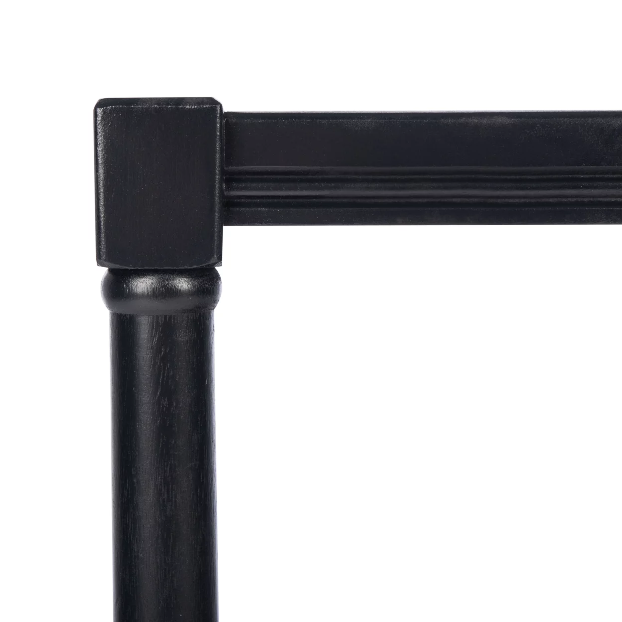 SAFAVIEH Rafiki Solid Rustic Rectangle Accent Table, Black