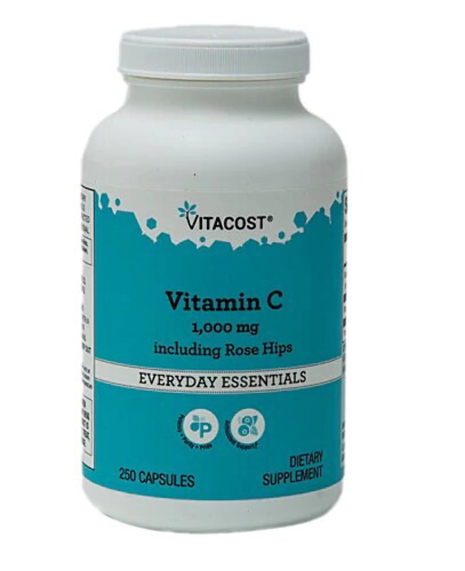 Vitacost Vitamin C 1000 mg Including Rose Hips -- 250 Capsules
