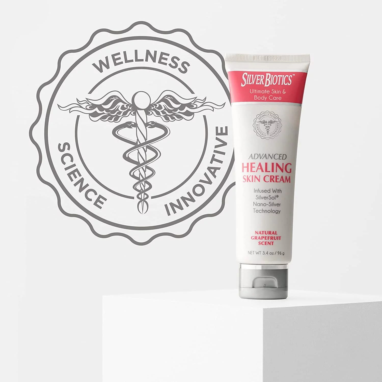 American Biotech Labs Silver Biotics Solution Healing Colloidal Silver Cream 3.4 oz.