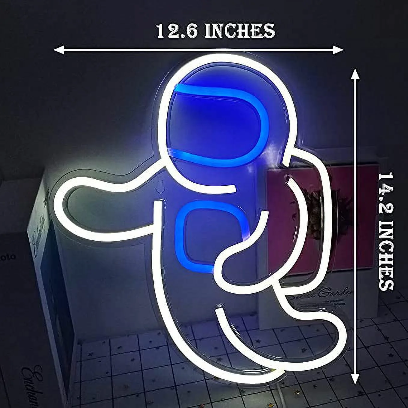 SIGNSHIP Astronaut LED Neon Light Signs USB Power for Bedroom Home Men's Cave Bar Wedding Party Decoration