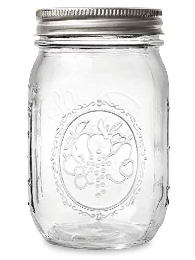 Ball Pint Jar with Lids and Bands, Regular Mouth, Set of 2, (16 oz)