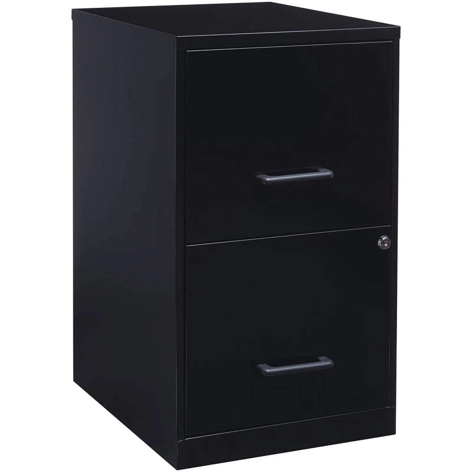 Scranton & Co 2 Drawer Letter File Cabinet in Black (Set of 5)