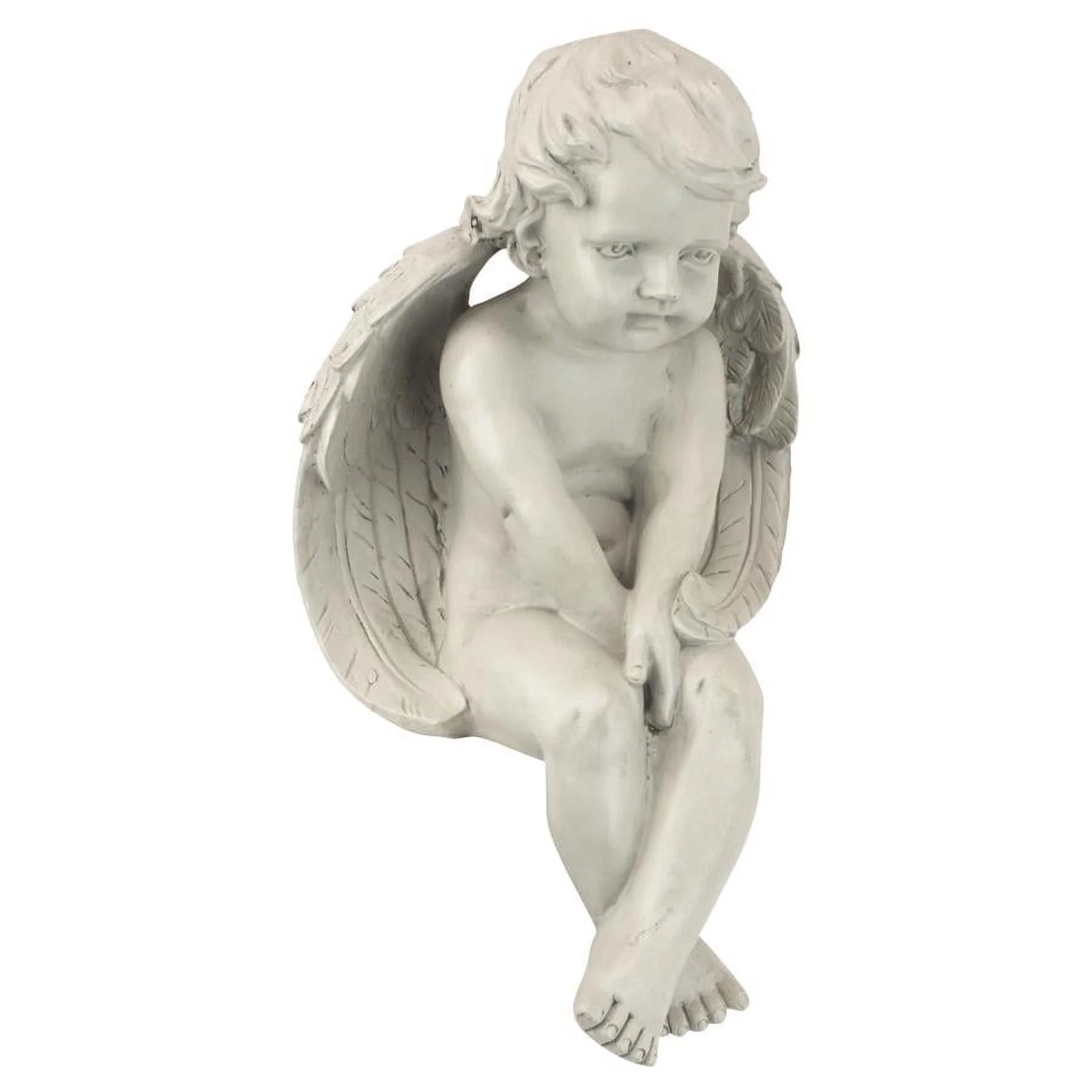 Design Toscano Angel of Meditation Sitting Cherub Statue