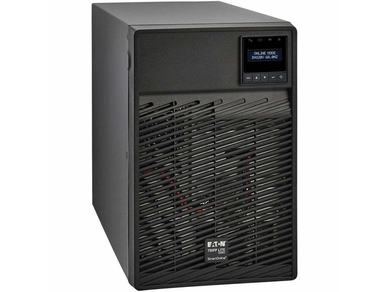 Tripp Lite series SmartOnline 120V 700VA 630W Double-Conversion UPS, 6 Outlets, Network Card Option, LCD, USB, DB9, Tower - Tower - AVR - 5.90 Minute Stand-by - 120 V AC Input - 100 V AC, 110 V AC,...