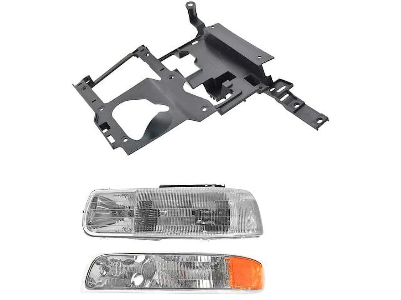 Headlight Assembly and Parking Light Kit 3 Piece - Compatible with 1999 - 2002 Chevy Silverado 1500 2000 2001