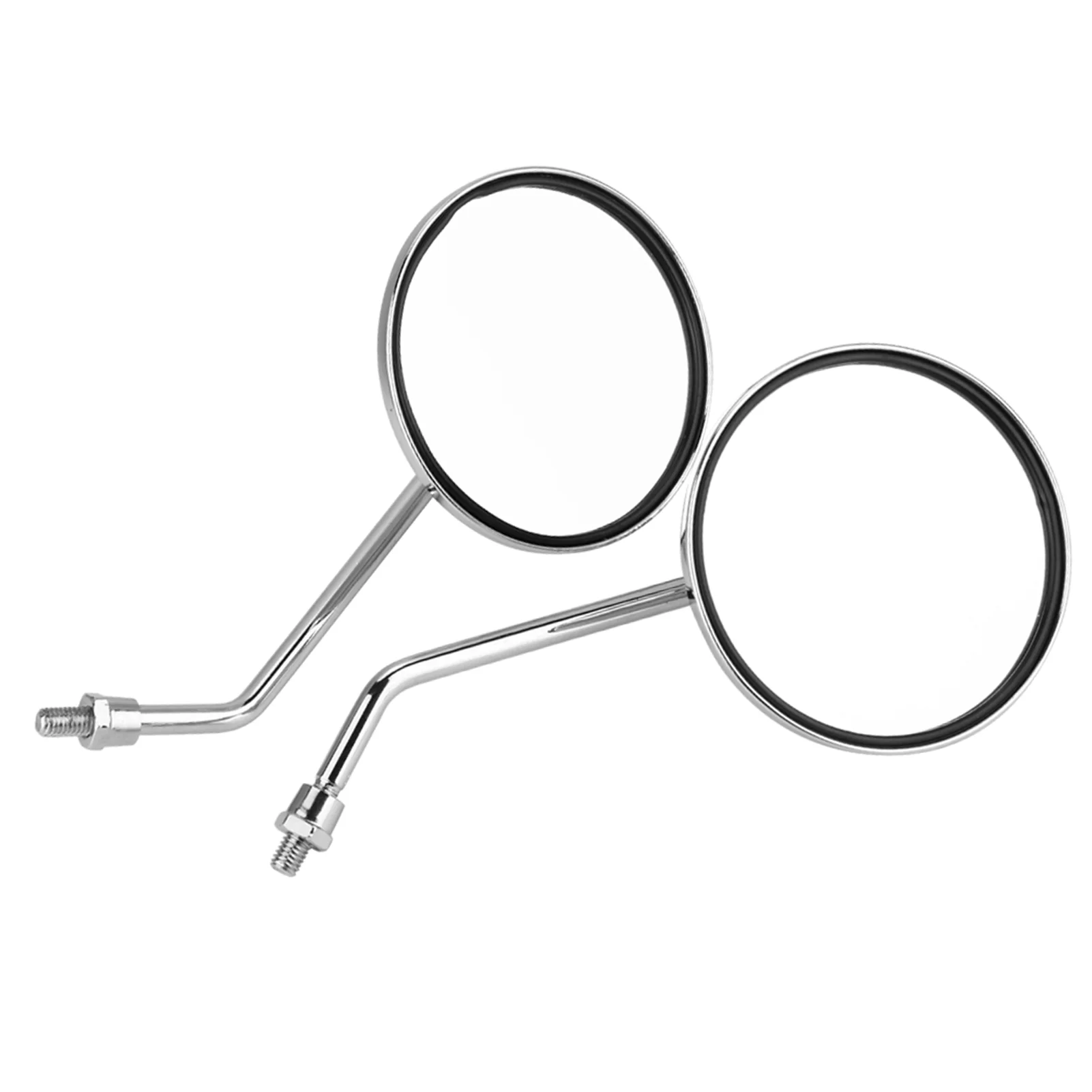 1 Pair 8mm Round Rearview Wing Mirror, Rearview Side Backup Mirrors Motorcycle Rearview Mirror Modification Accessory