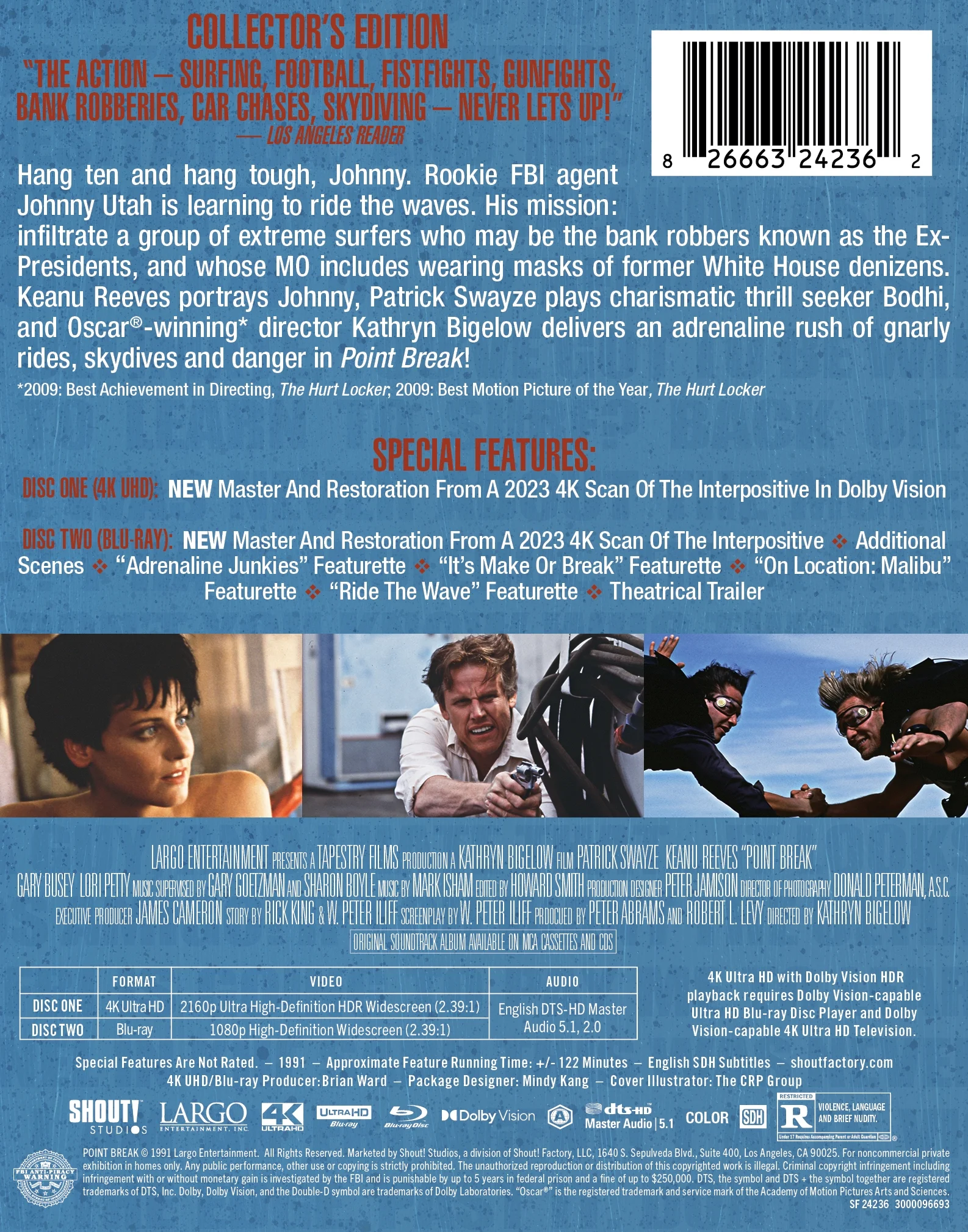 Point Break (1991) (Limited Edition Steelbook) (4K Ultra HD + Digital Copy)