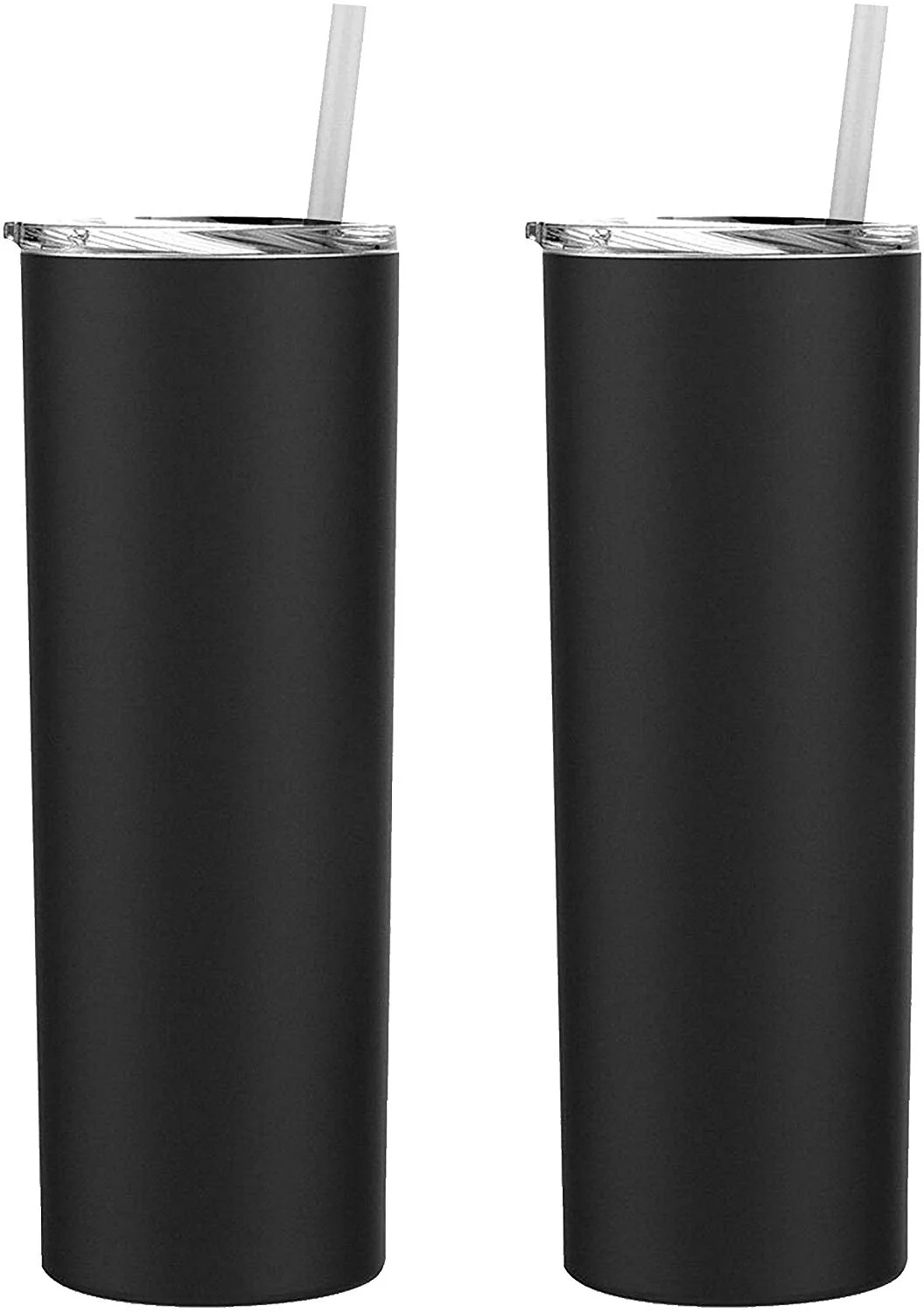 Black Stellar 20 oz. Skinny Steel (2 Pack) Double Wall Stainless Tumbler