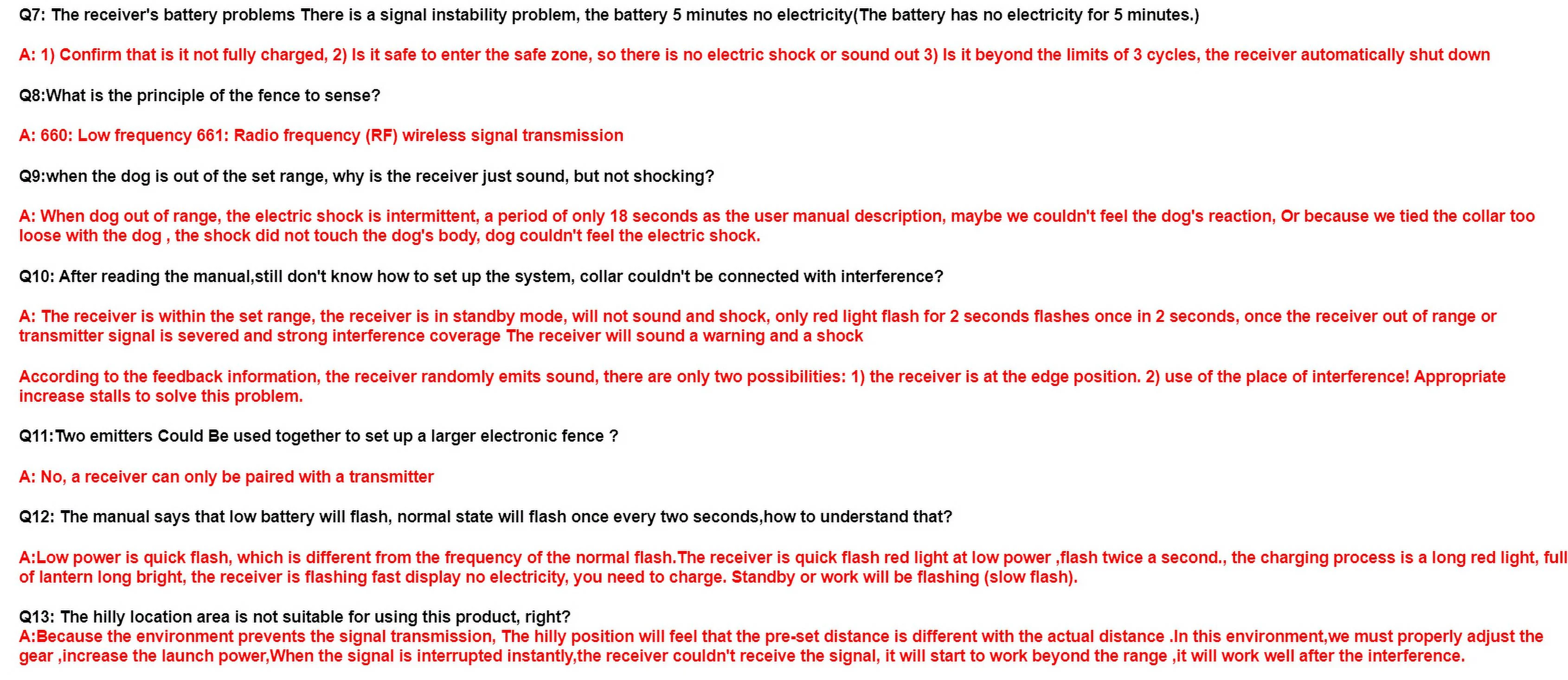 Wireless Dog Training Collar Boundary Containment System, Dog Boundary Containment System Radius Remote Control Transmitter, 3-Dog System, Wired Transmitter and Wireless receiver