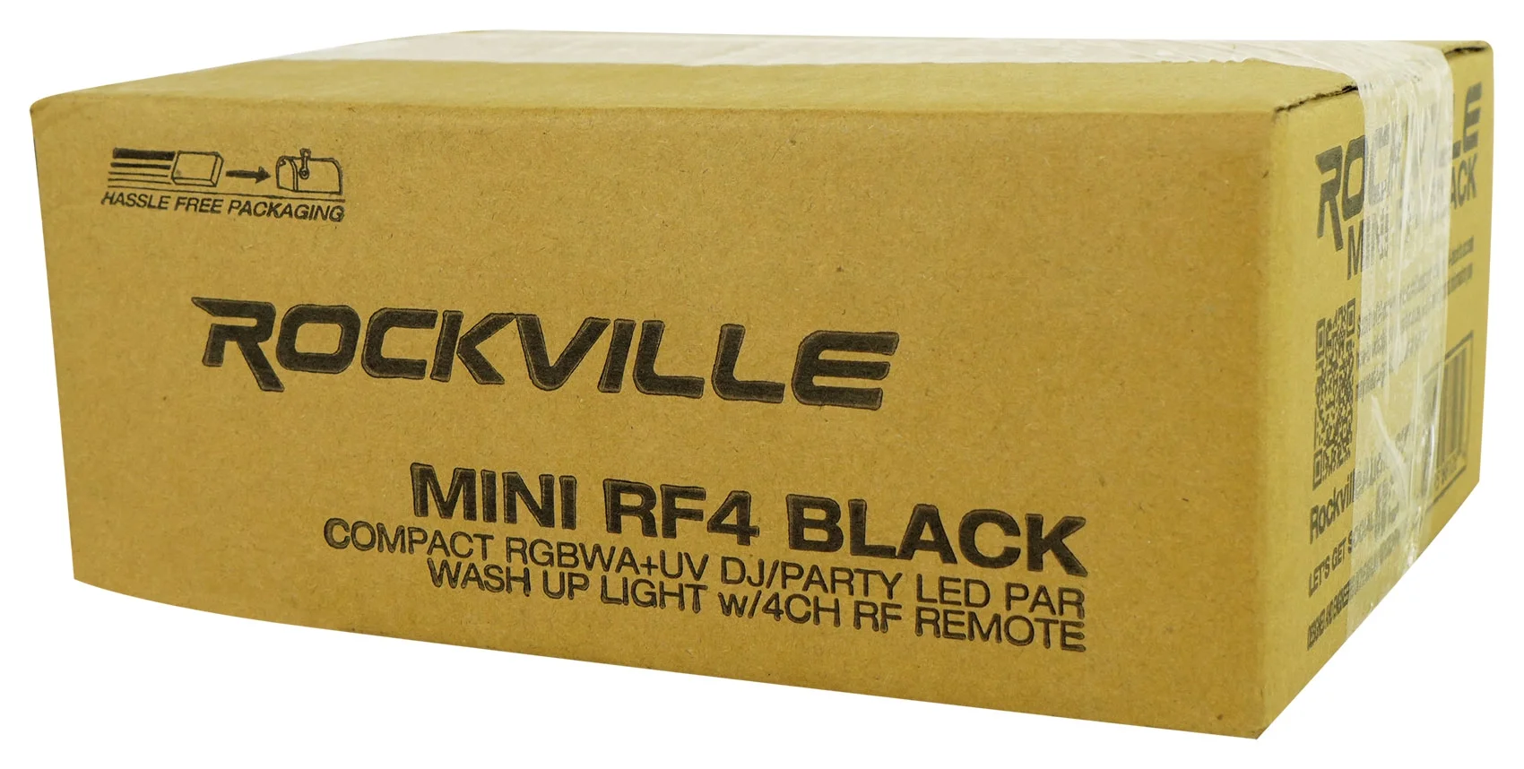 5) Rockville MINI RF4 Black RGBWA+UV DJ/Party LED Wash Lights+DMX Controller+Bag