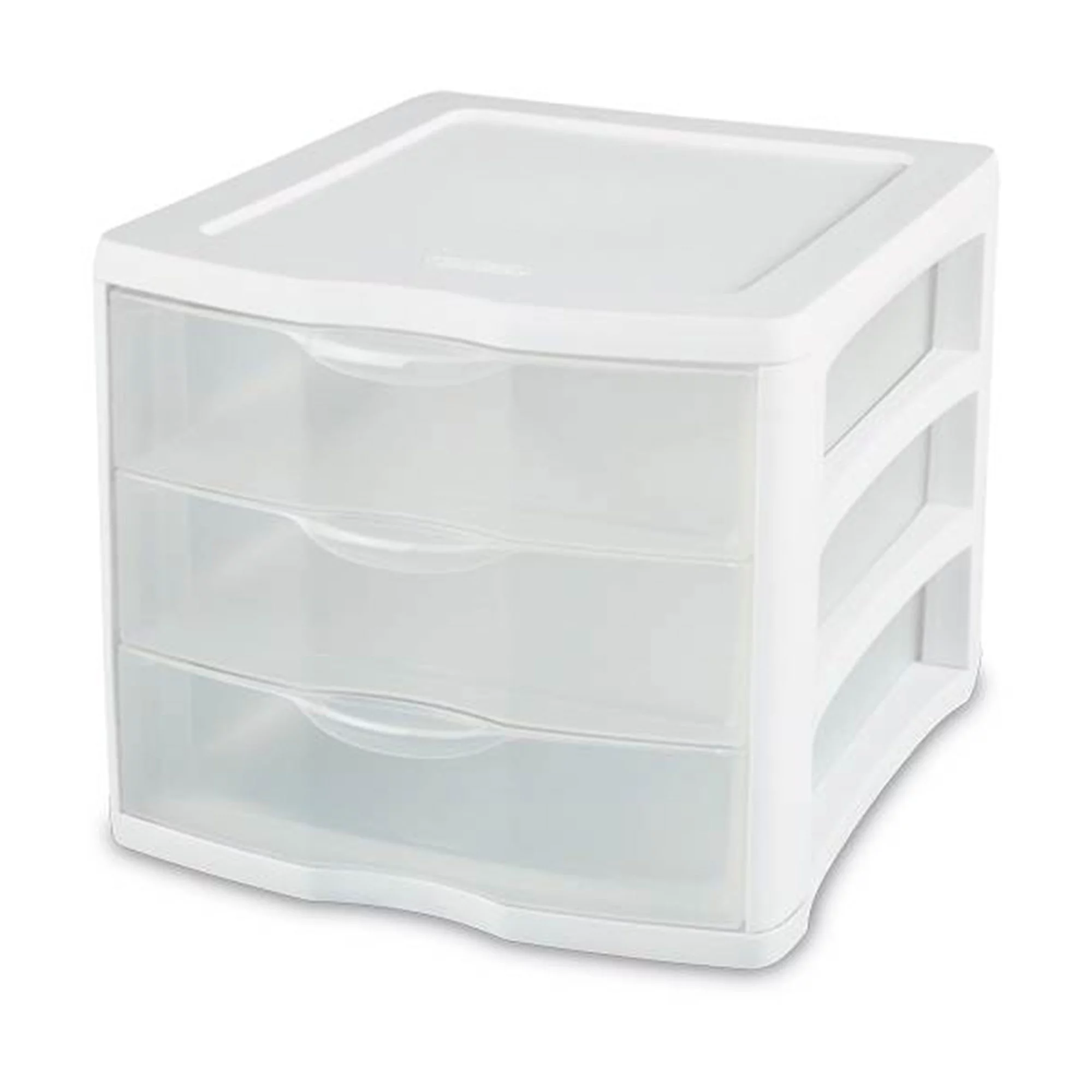 Sterilite ClearView Stacking 3 Drawer Storage Organizer System, (20 Pack)