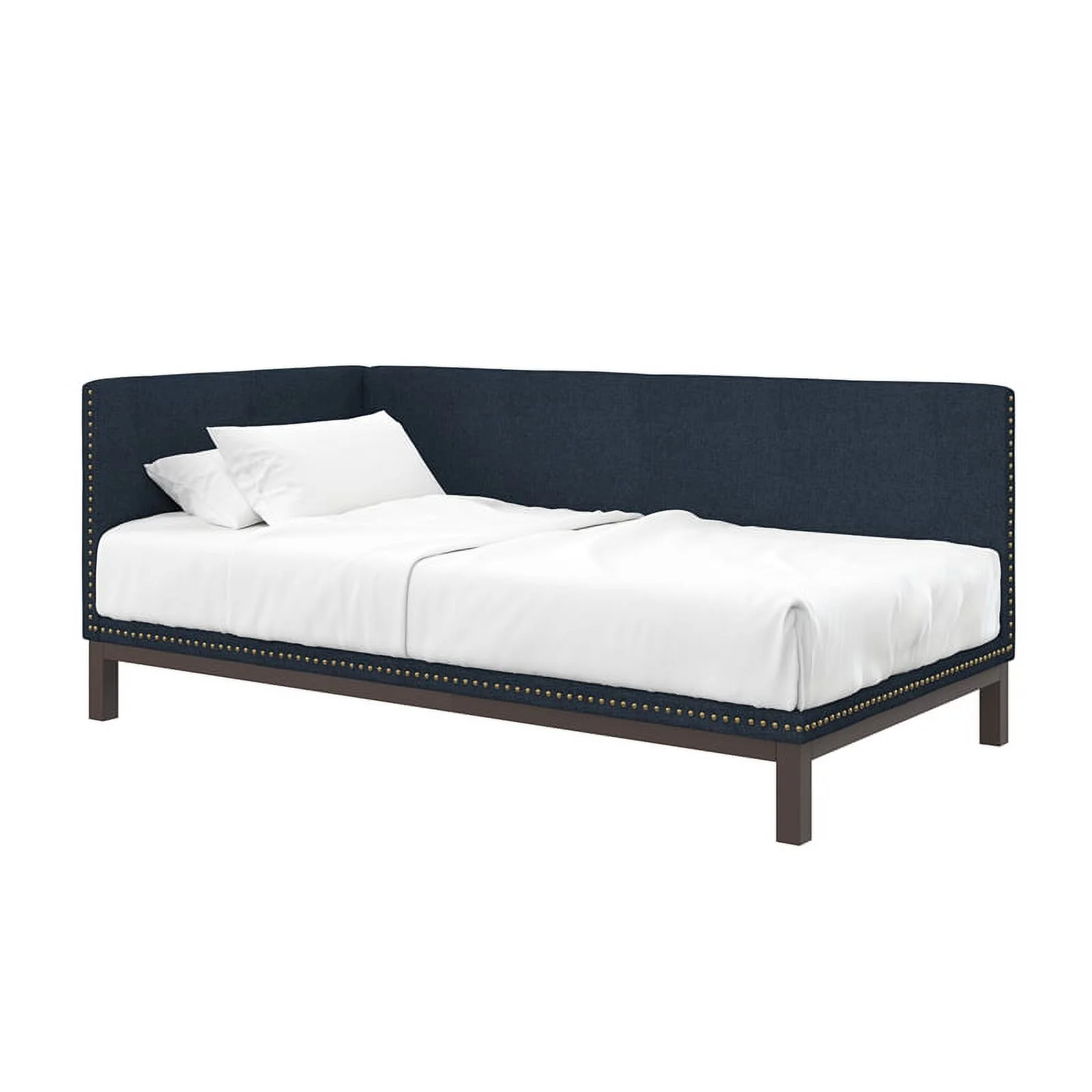 DHP Dale Upholstered Daybed Twin in Blue Linen
