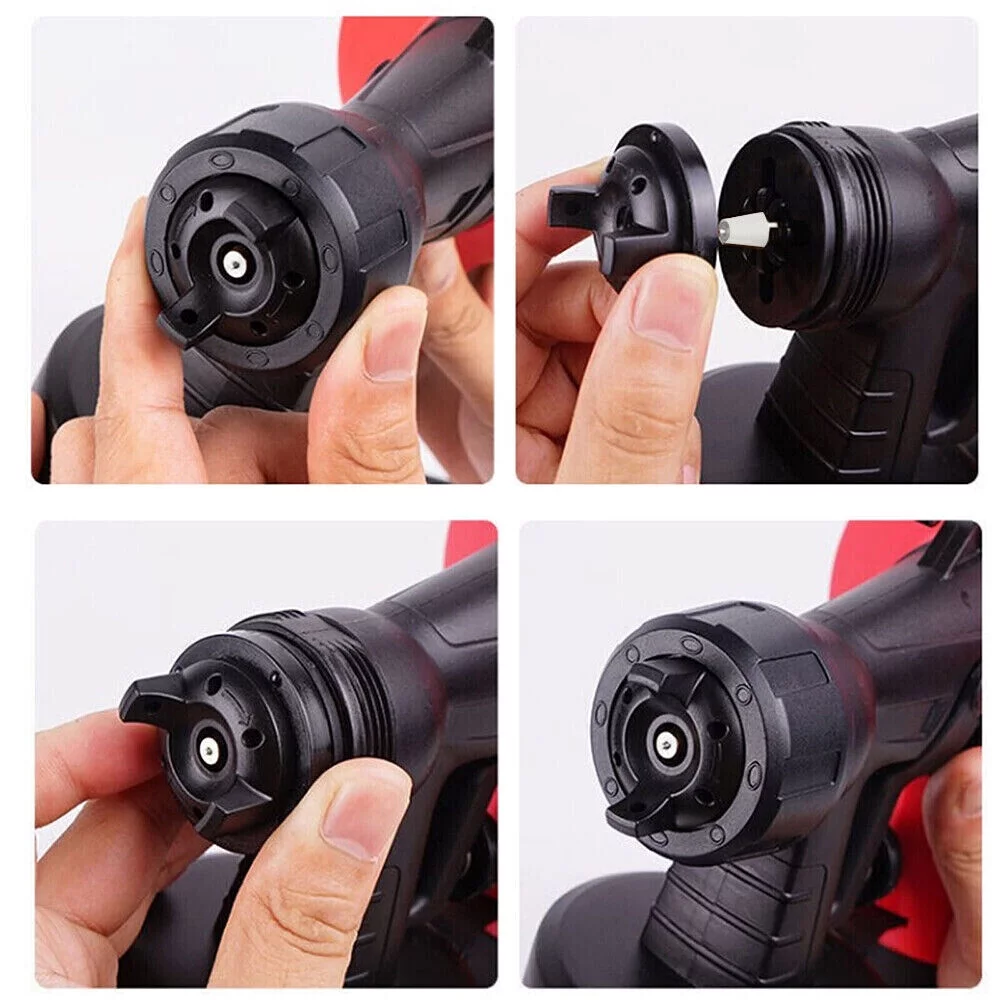800W Electric Paint Sprayer 800ml Handheld HVLP Spray Gun Home Powerful & Rechargeable DIY Painting Tool