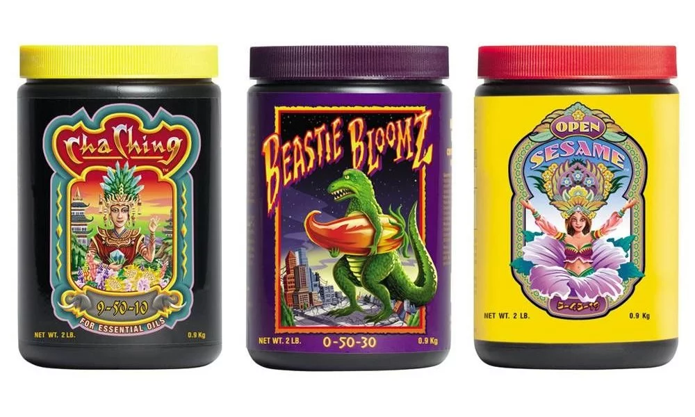 FoxFarm Trio Open Sesame, Beastie Bloomz & Cha Ching Soluble Granular Fertilizer Fox Farm Tri-Pack (2 LB Jars)