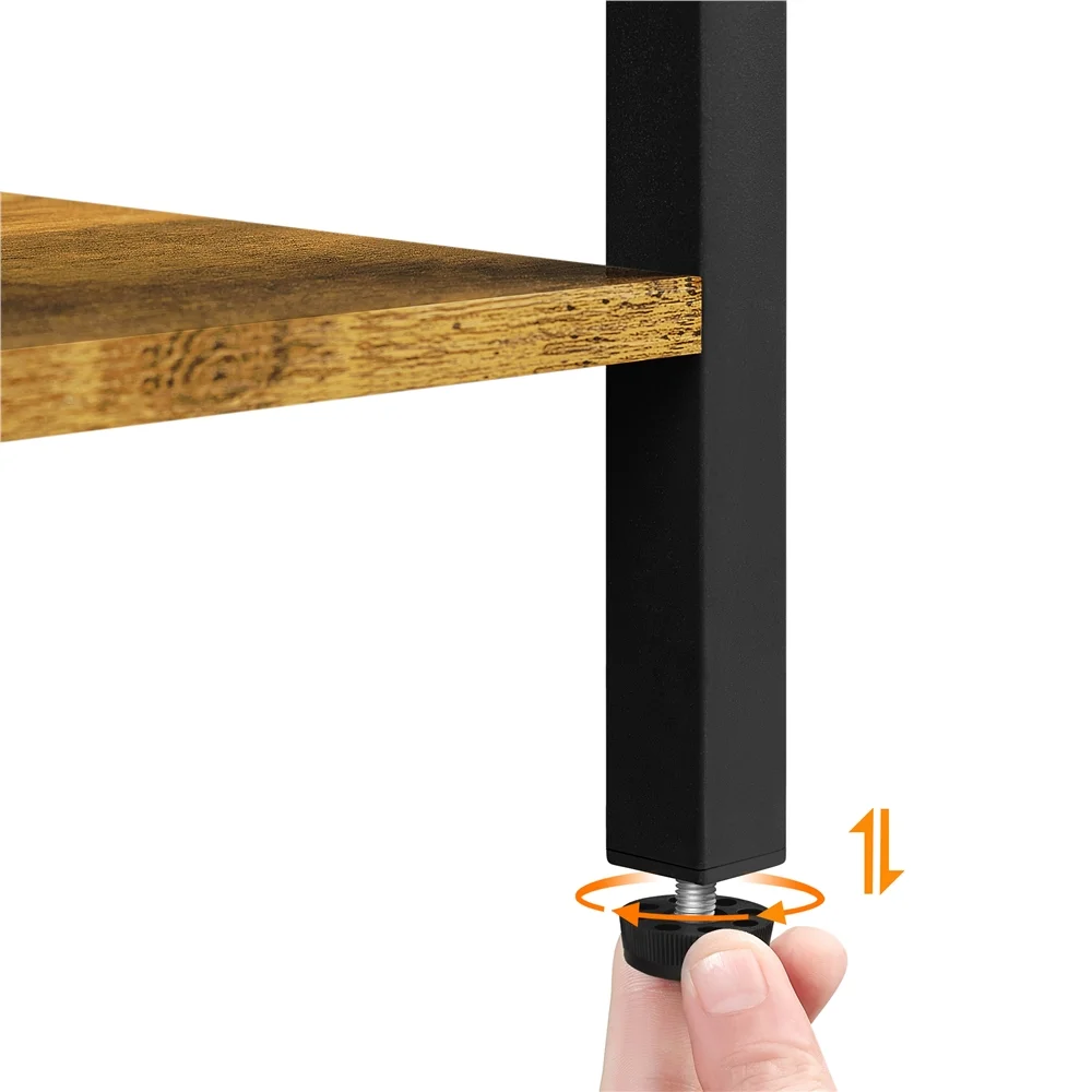 Topeakmart Large Wood Lift Top Coffee Table with Hidden Compartment, Rustic Brown