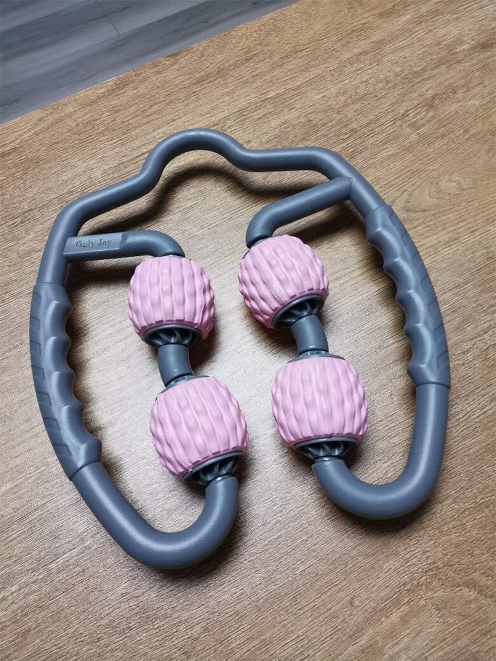 Only Joy Massage apparatus, 4 Wheels Muscle Roller Massager Circular Leg Clamps-360 ° Muscle Roller